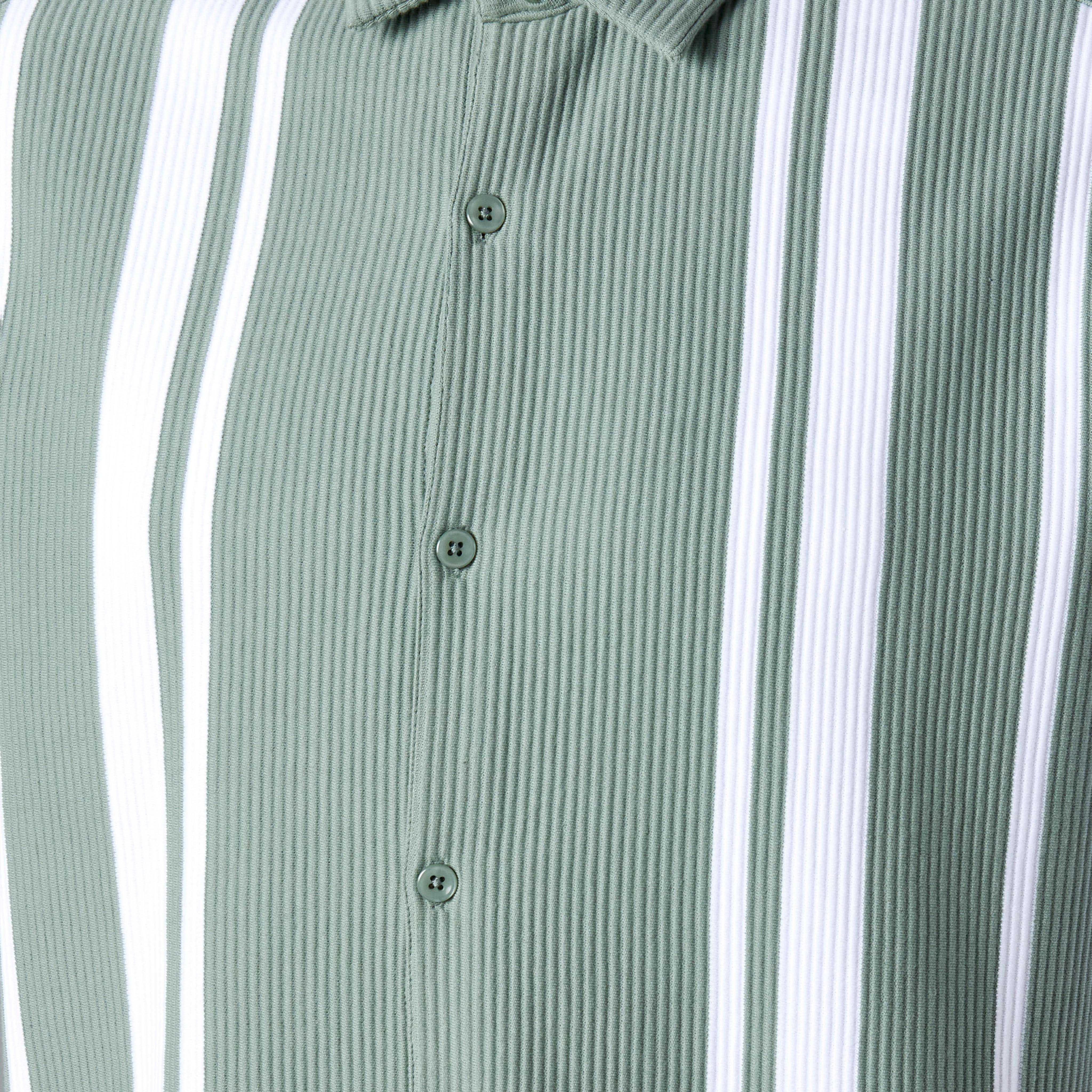 Men Regular Fit Collared Striped Short Sleeves Resort Polo T-shirt-men-clothing-shirts-image-4