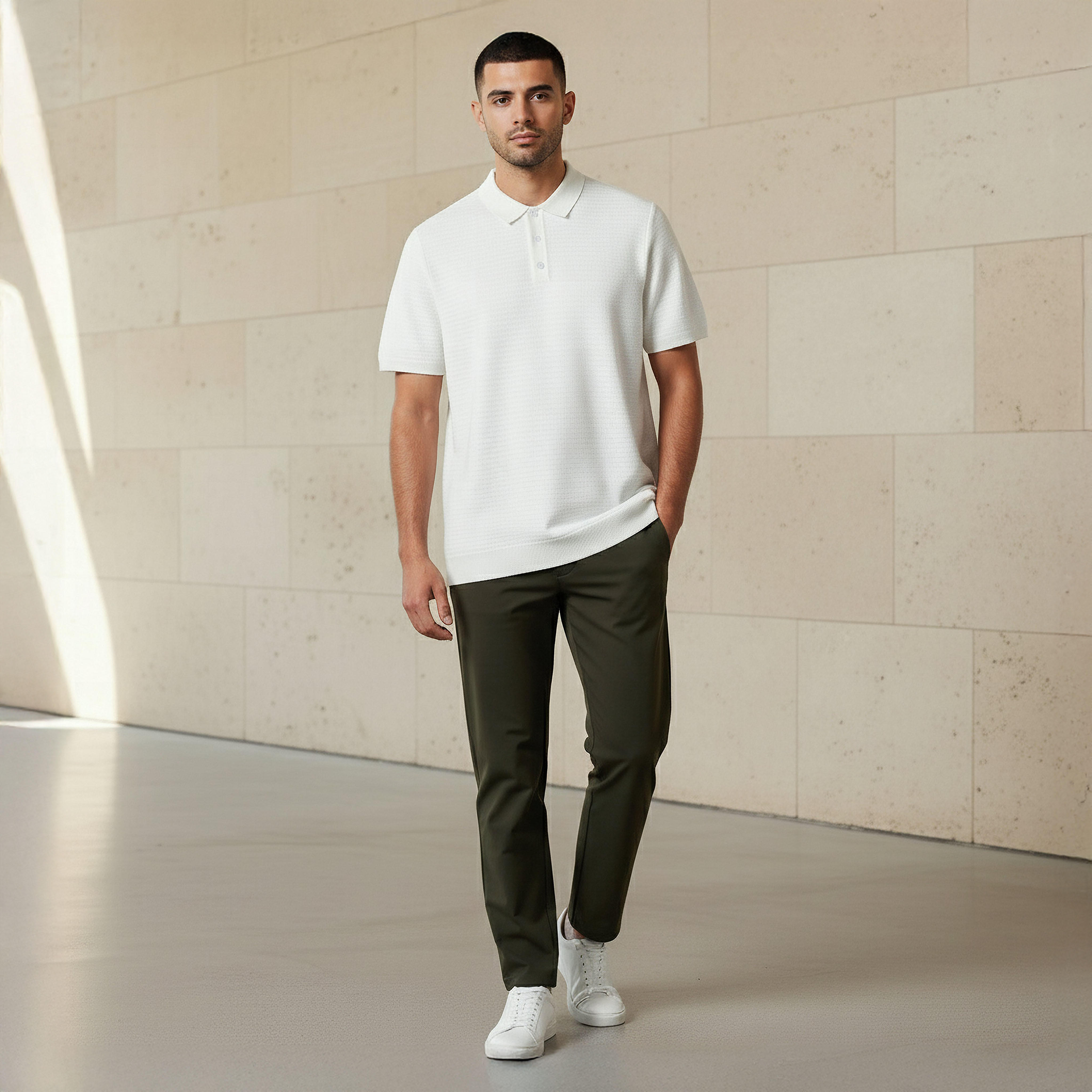 Men Short Sleeve Textured Polo T-shirt-men-clothing-tshirtsandpolos-polos-image-5