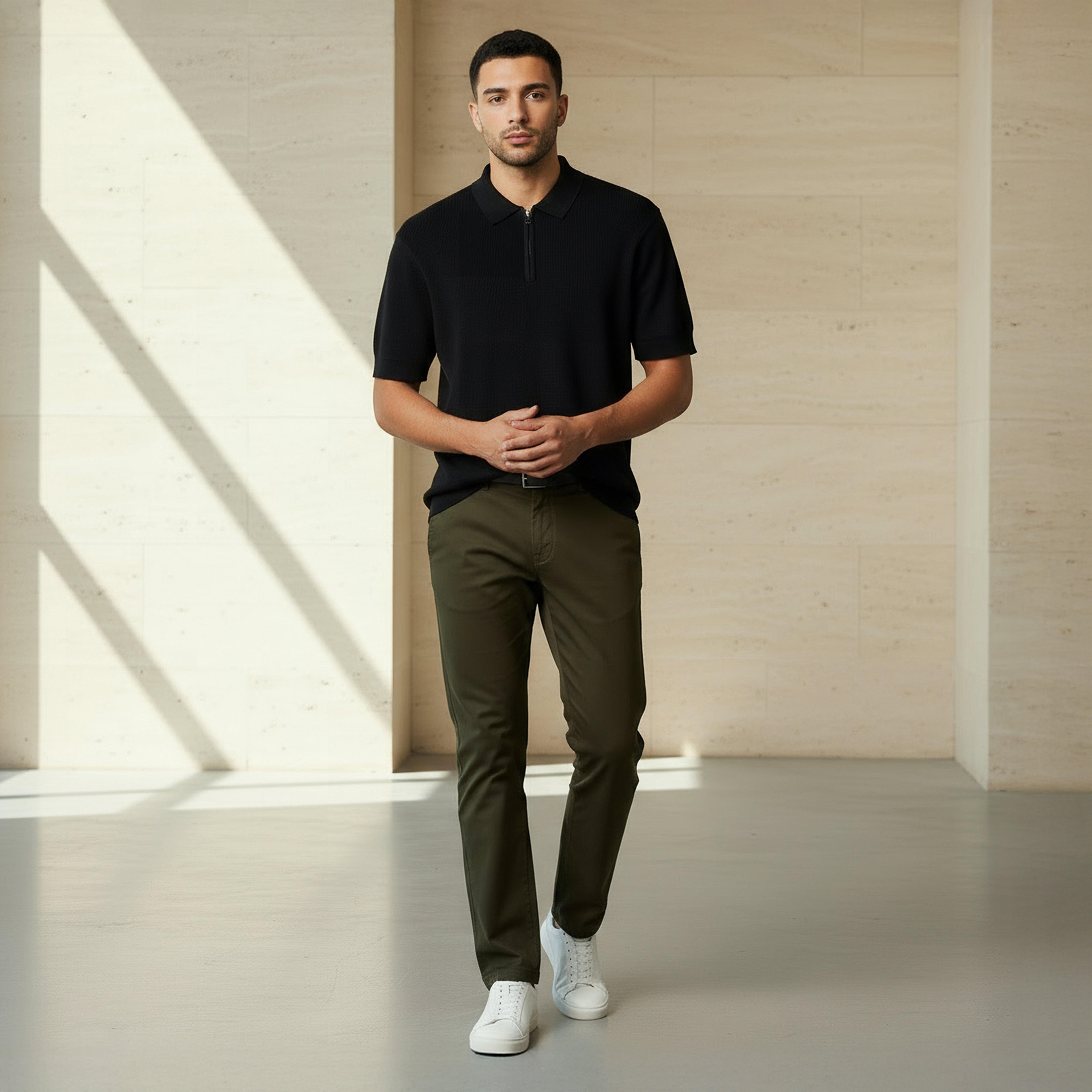 تيشيرت بولو بأكمام قصيرة وملمس بارز للرجال-men-clothing-tshirtsandpolos-polos-image-3