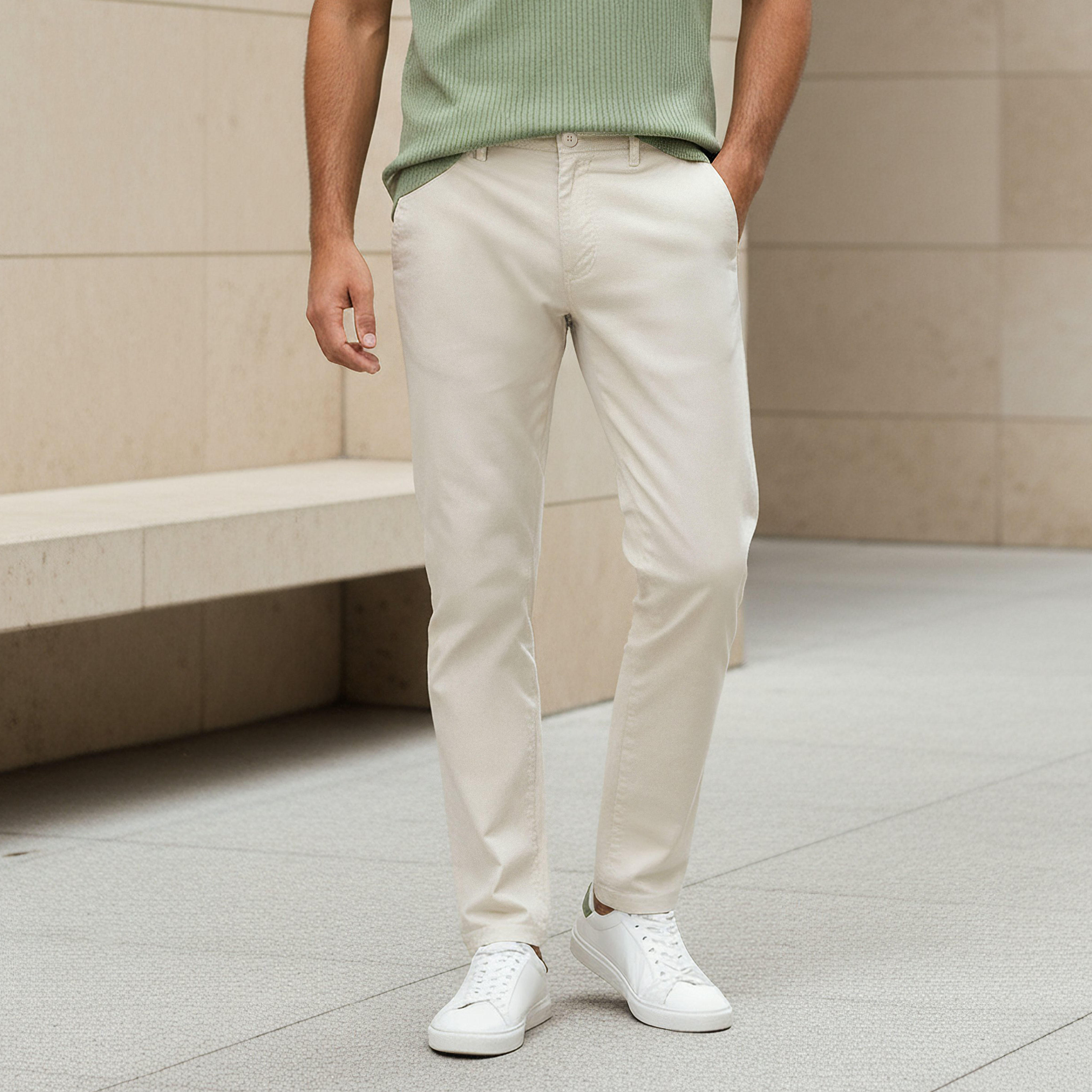 بنطلون تشينو بقصة سليم وجيوب للرجال-men-clothing-bottoms-trousersandchinos-chinos-image-5