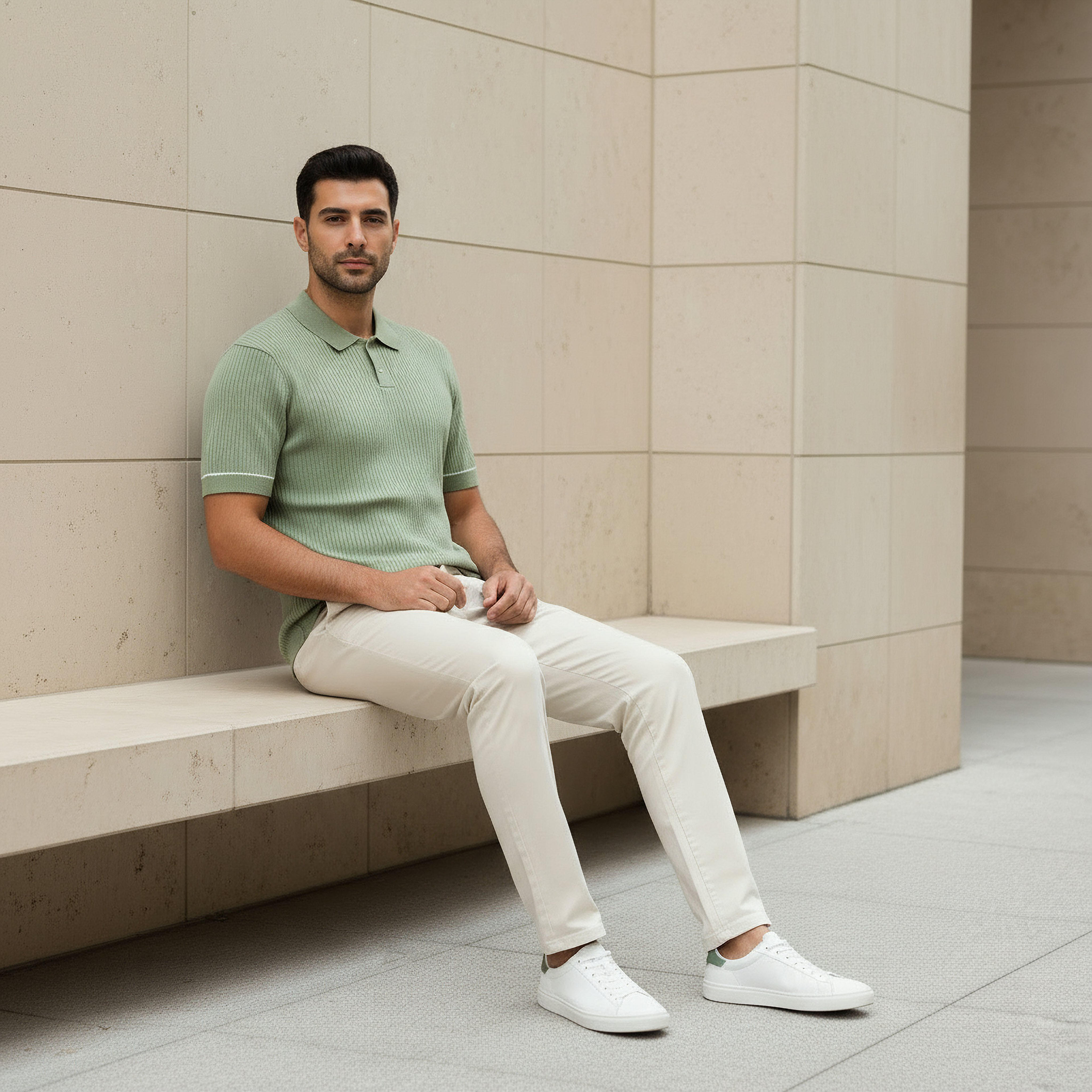 بنطلون تشينو بقصة سليم وجيوب للرجال-men-clothing-bottoms-trousersandchinos-chinos-image-1