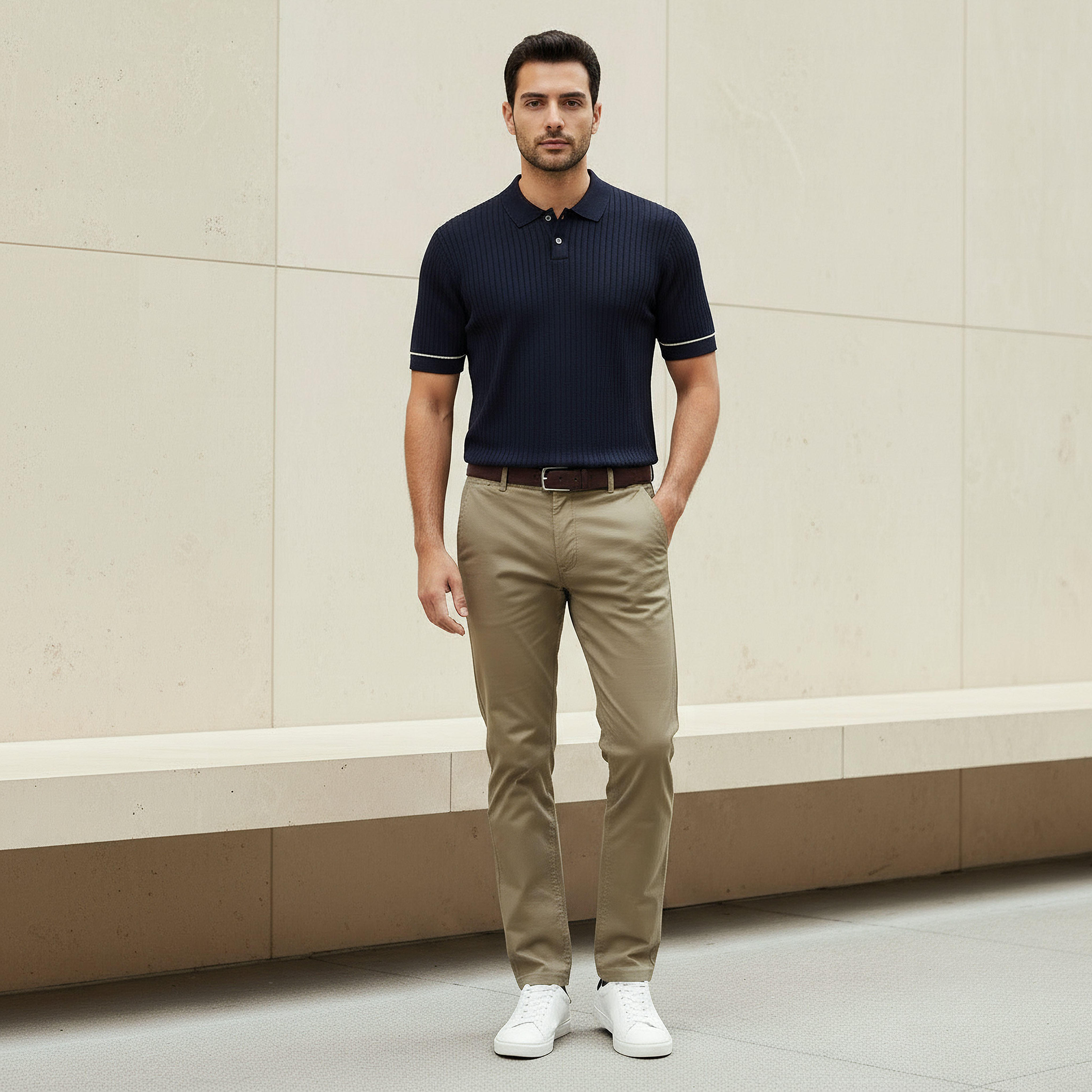 Men Slim Fit Chinos with Pockets-men-clothing-bottoms-trousersandchinos-chinos-image-2