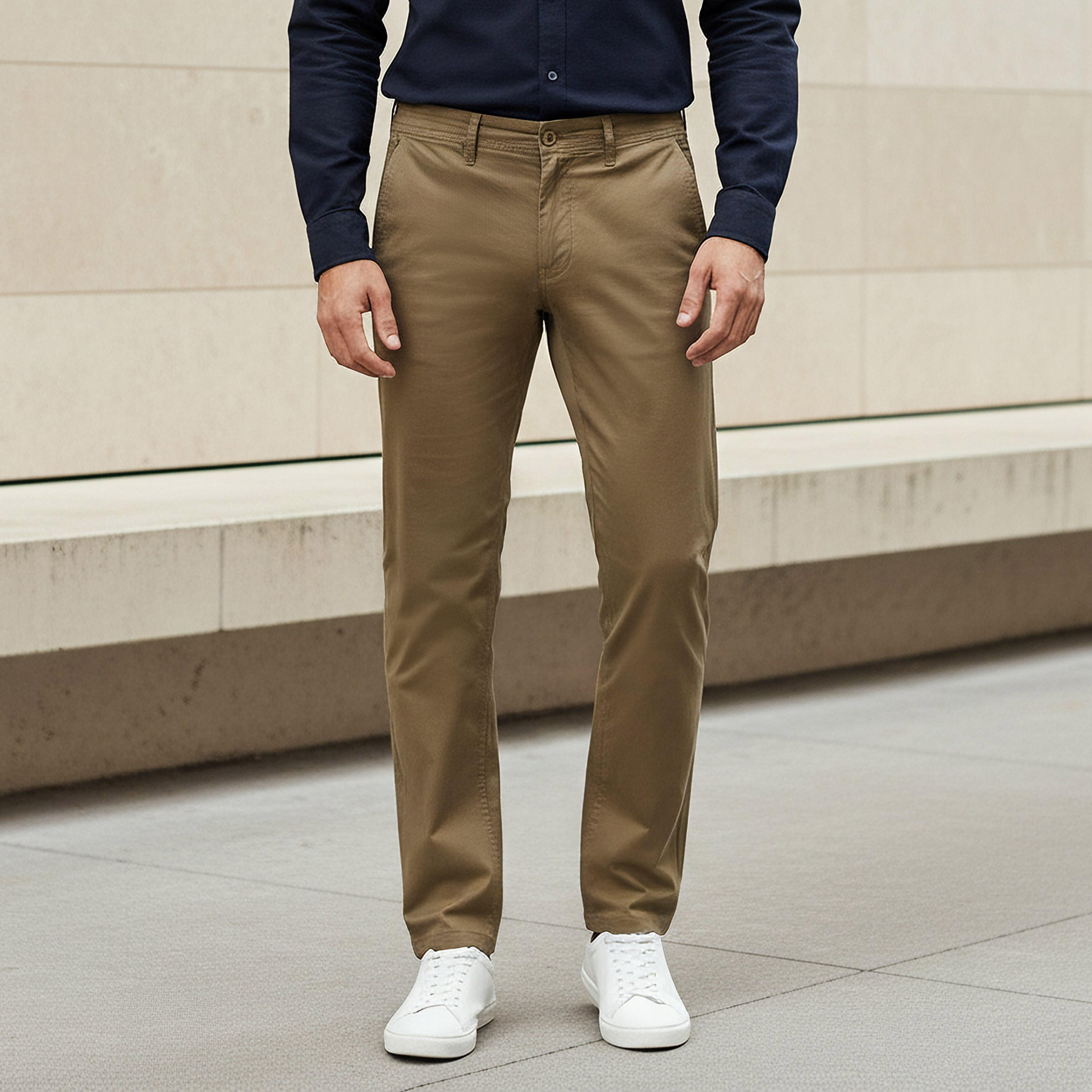 بنطلون تشينو بقصة سليم وجيوب للرجال-men-clothing-bottoms-trousersandchinos-chinos-image-4