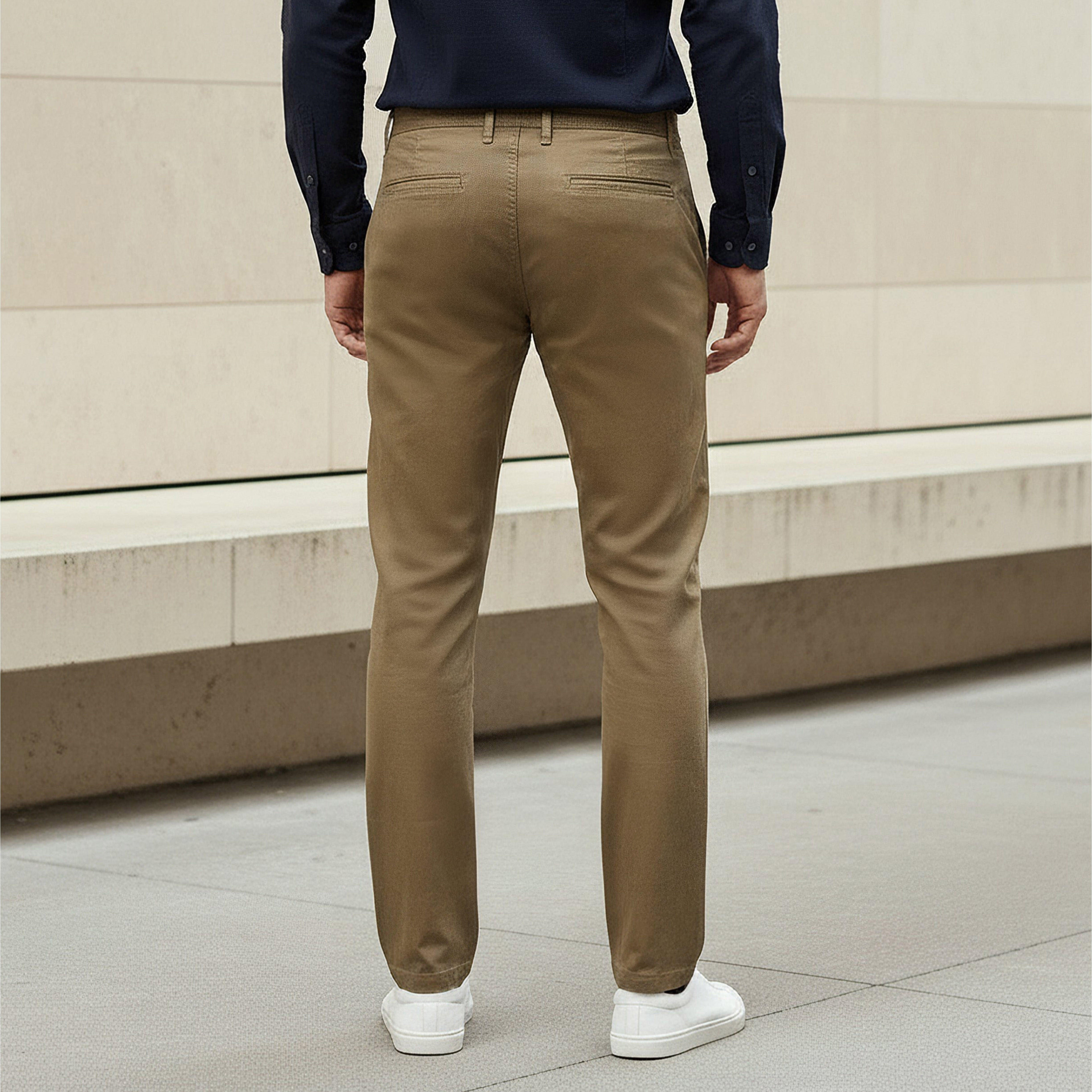 بنطلون تشينو بقصة سليم وجيوب للرجال-men-clothing-bottoms-trousersandchinos-chinos-image-2
