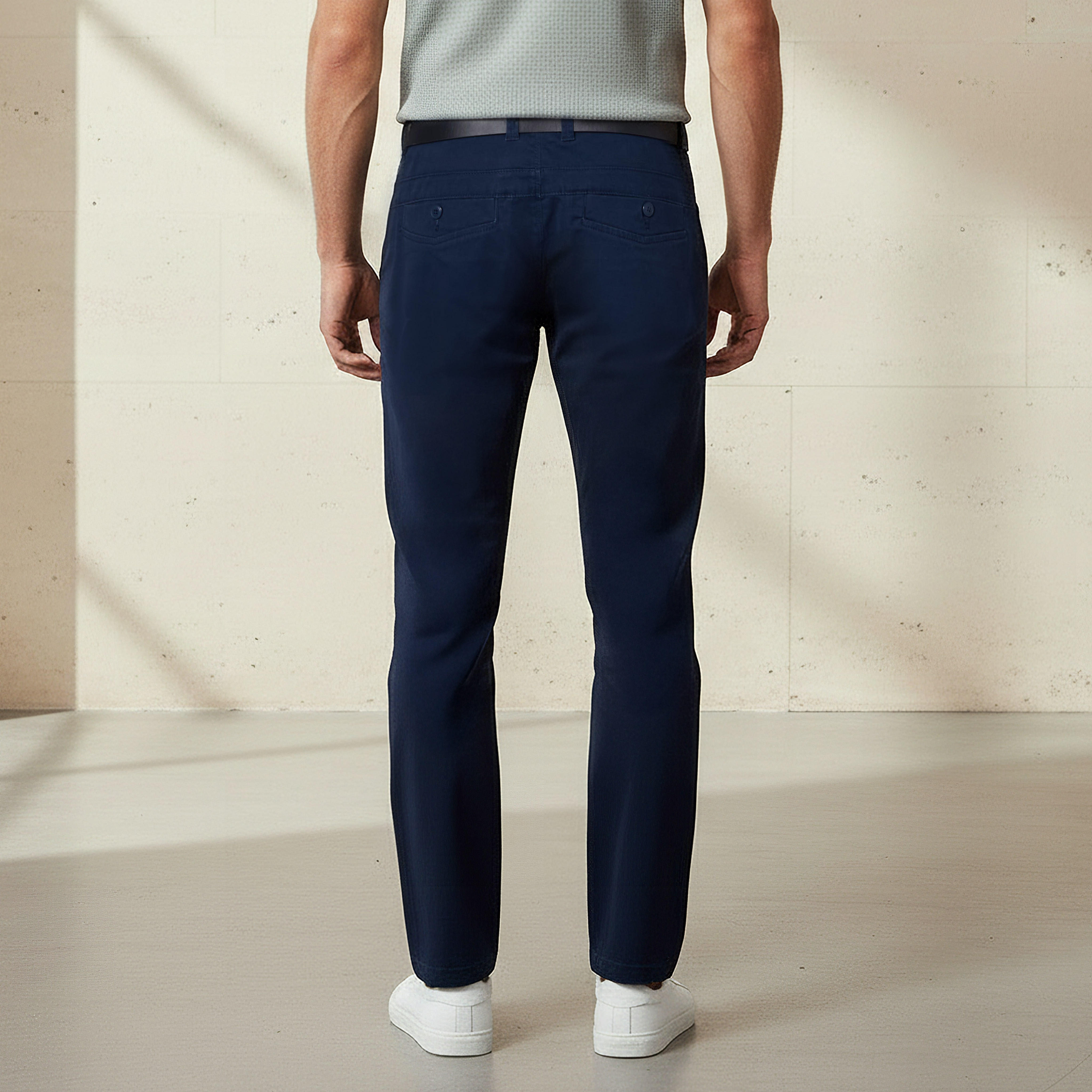 بنطلون تشينو رجالي بقصة ضيقة وحزام-men-clothing-bottoms-trousersandchinos-chinos-image-2