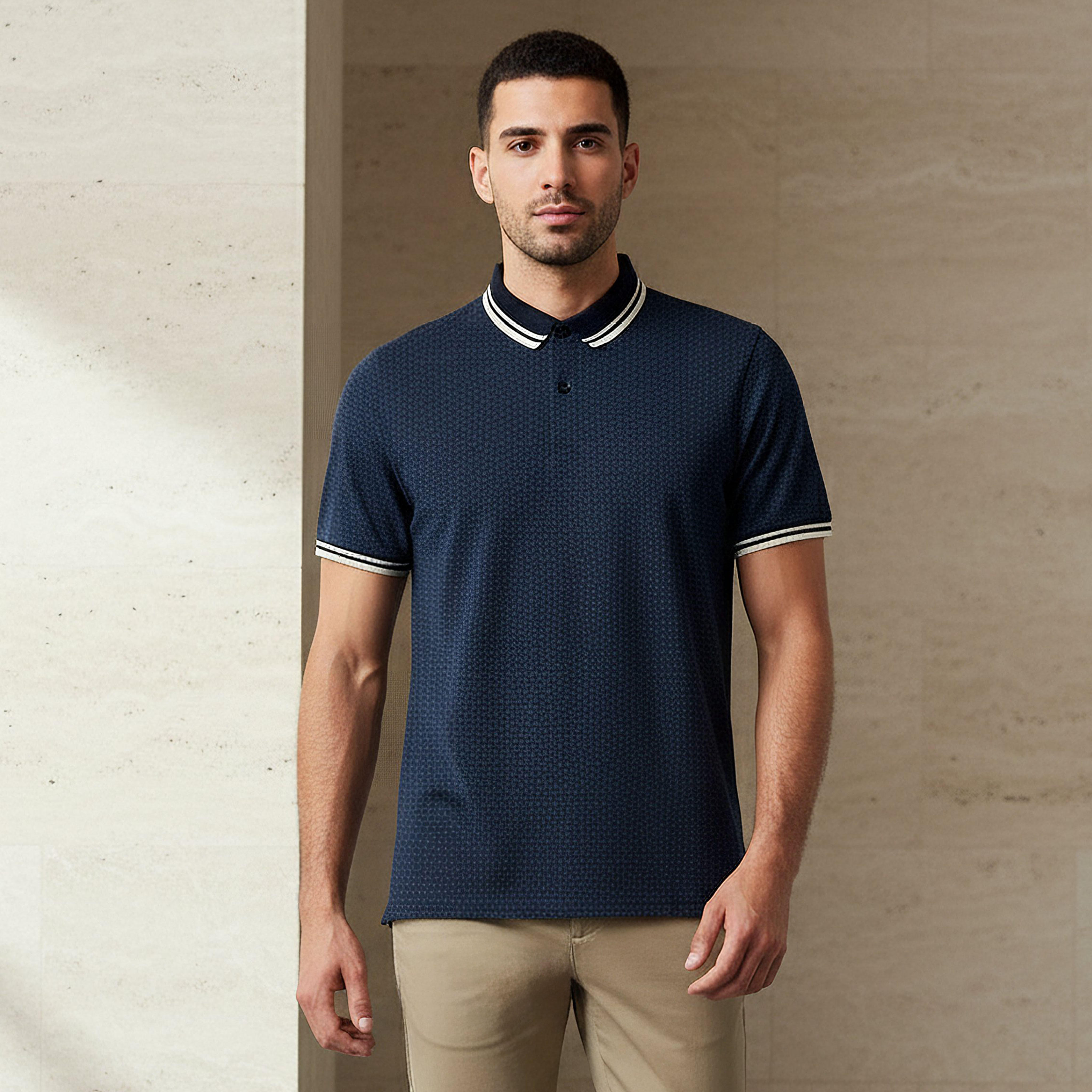 Men Short Sleeves Printed Polo T-shirt-men-clothing-tshirtsandpolos-polos-image-1