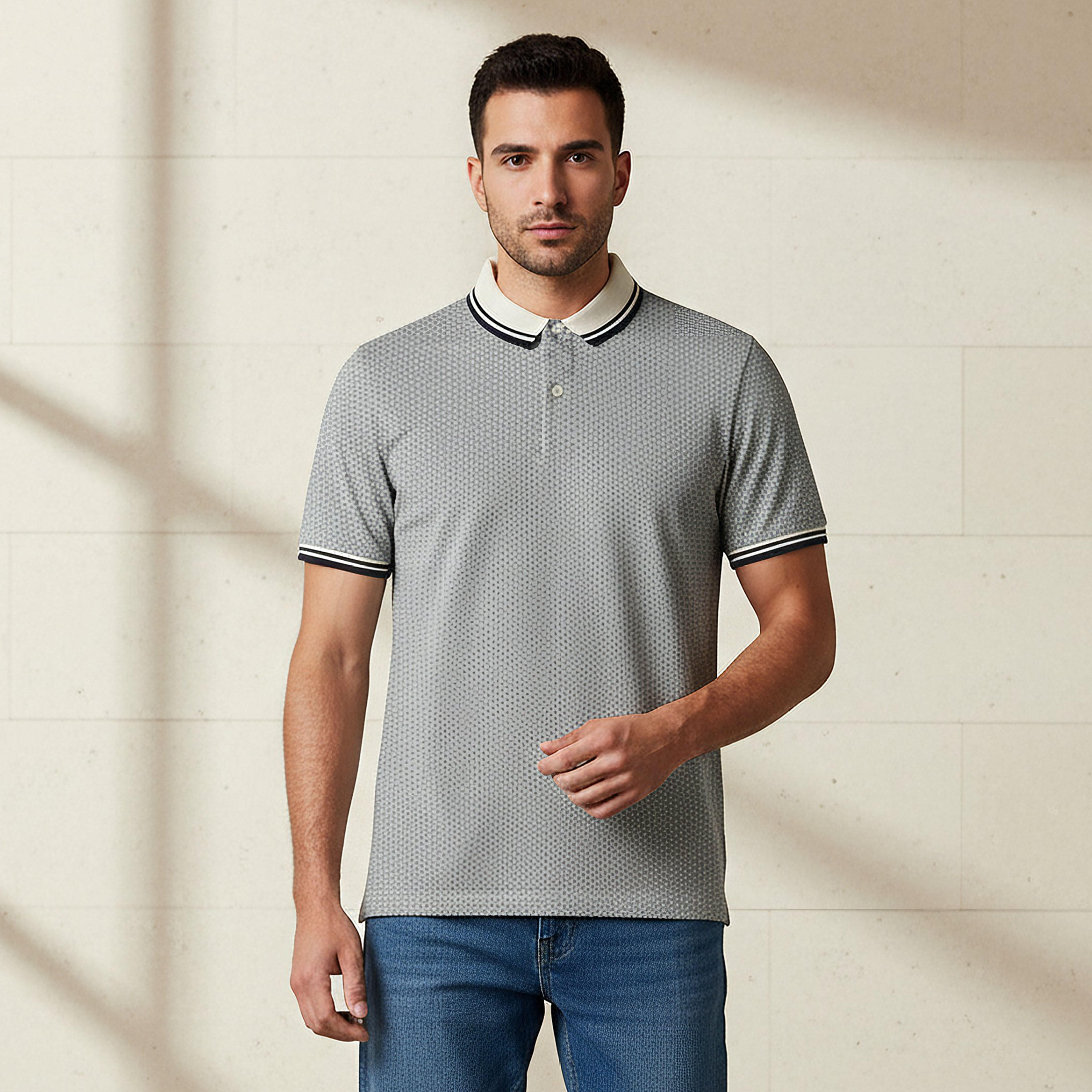 Men Short Sleeves Printed Polo T-shirt-men-clothing-tshirtsandpolos-polos-image-1