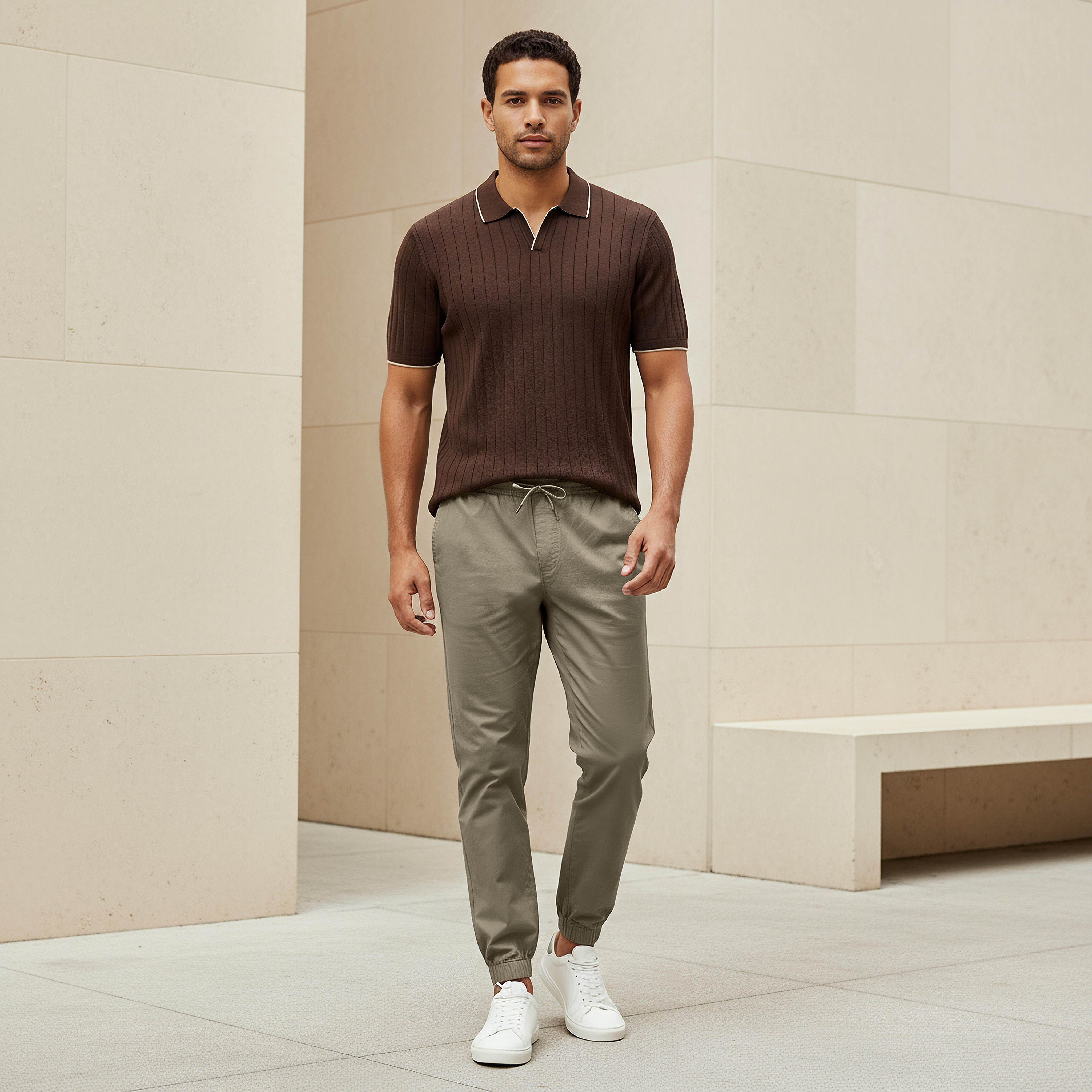 بنطلون رياضي بقصّة سليم وجيوب للرجال-men-clothing-bottoms-joggers-image-2