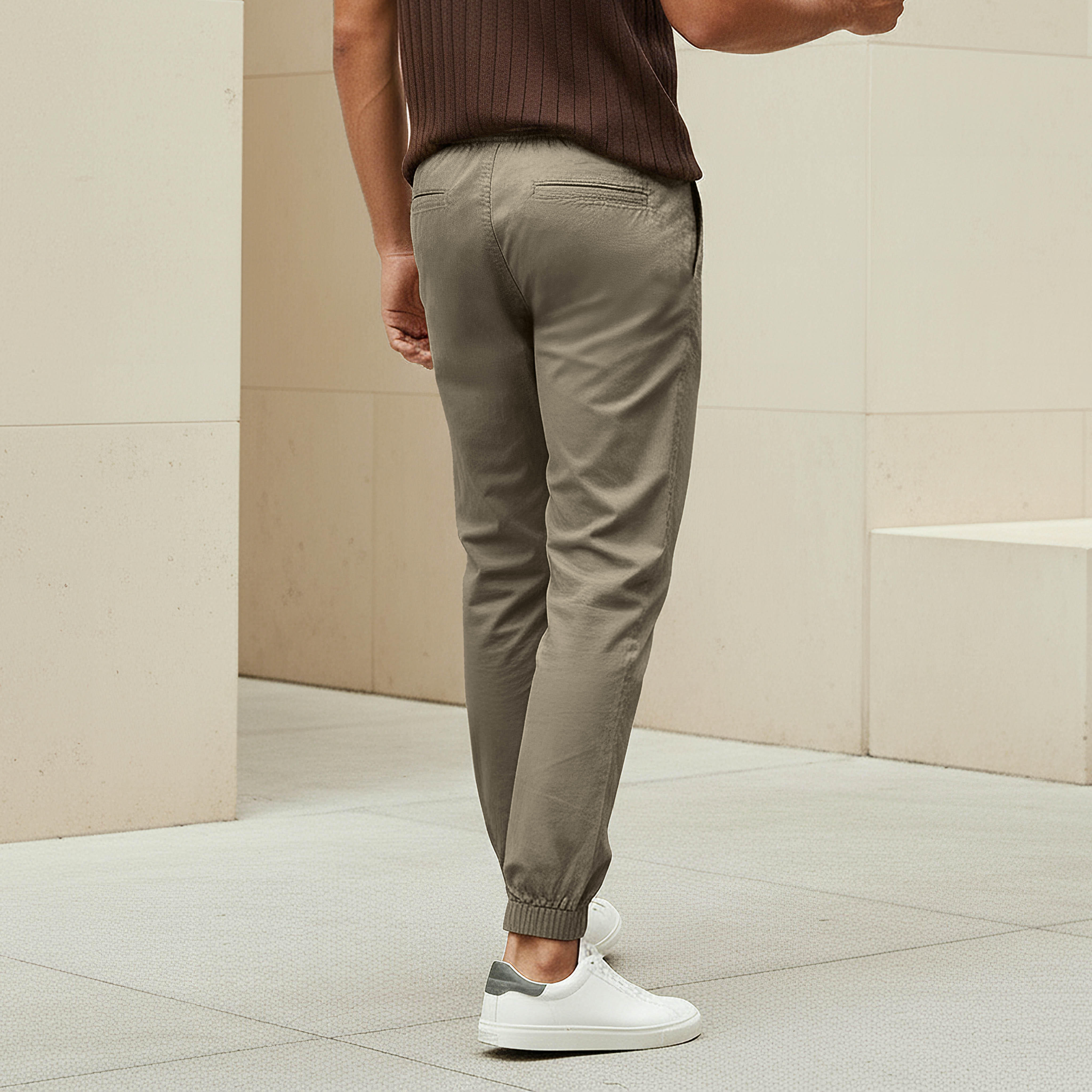 Men Slim Fit Joggers with Pockets-men-clothing-bottoms-joggers-image-3