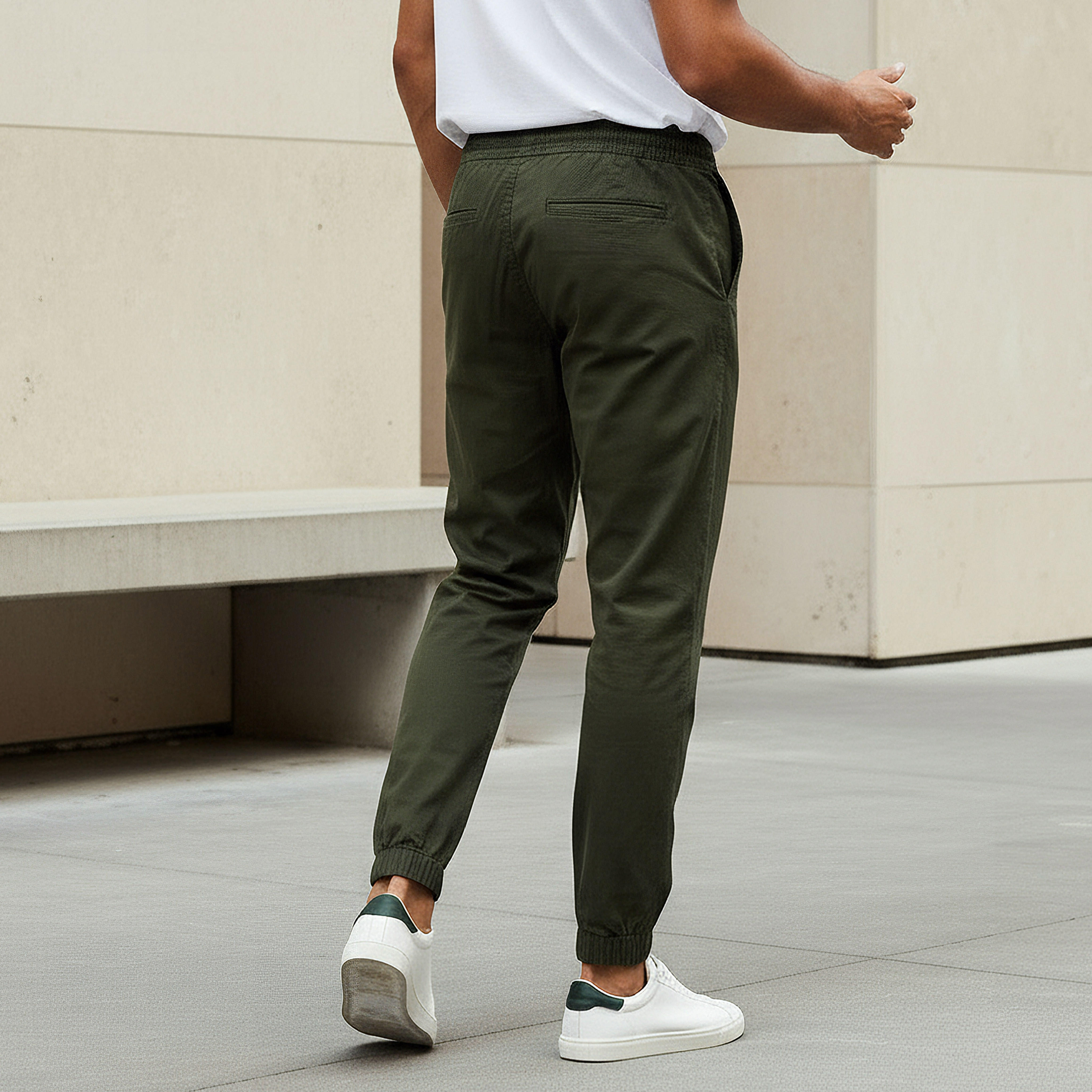بنطلون رياضي بقصّة سليم وجيوب للرجال-men-clothing-bottoms-joggers-image-3