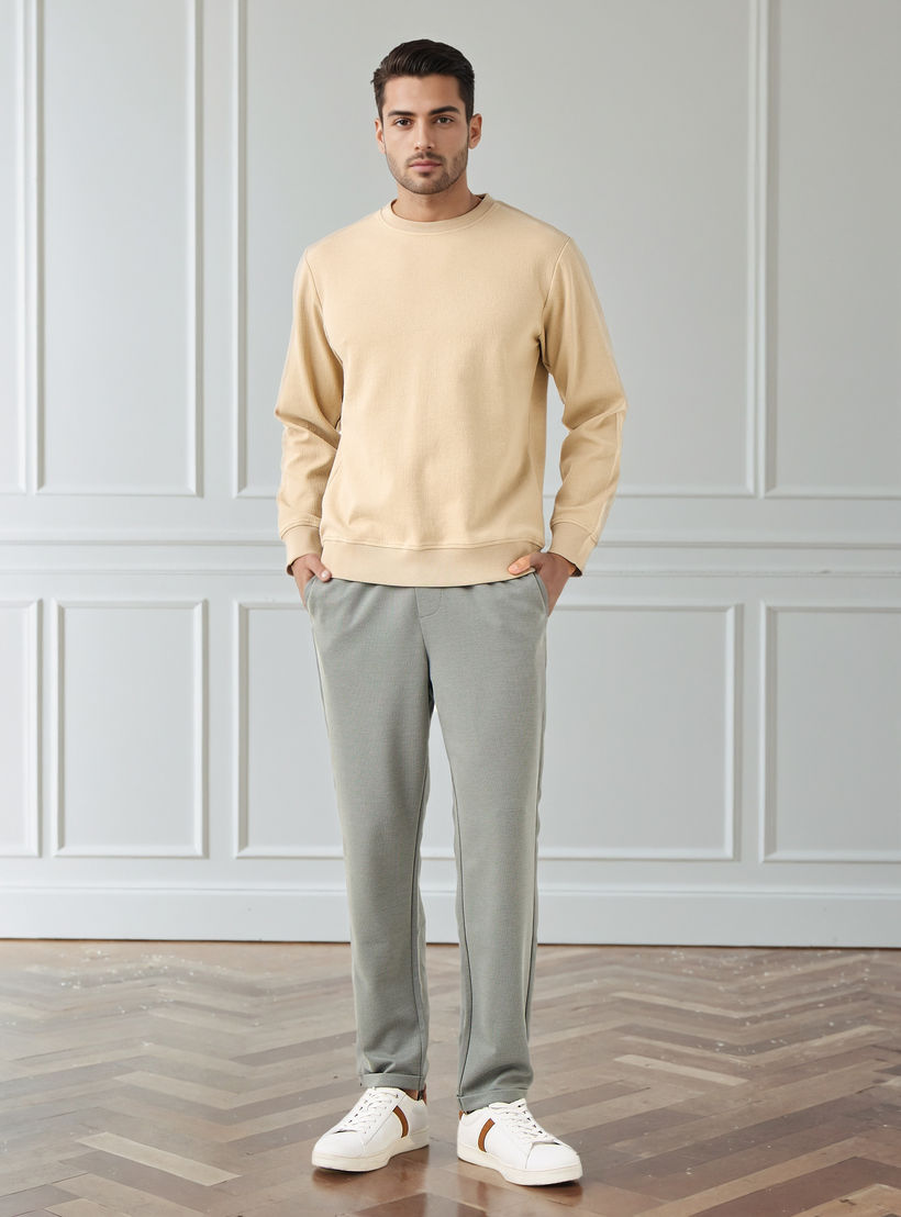 Men Slim Fit Pique Pants-men-clothing-bottoms-trousersandchinos-trousers-image-2