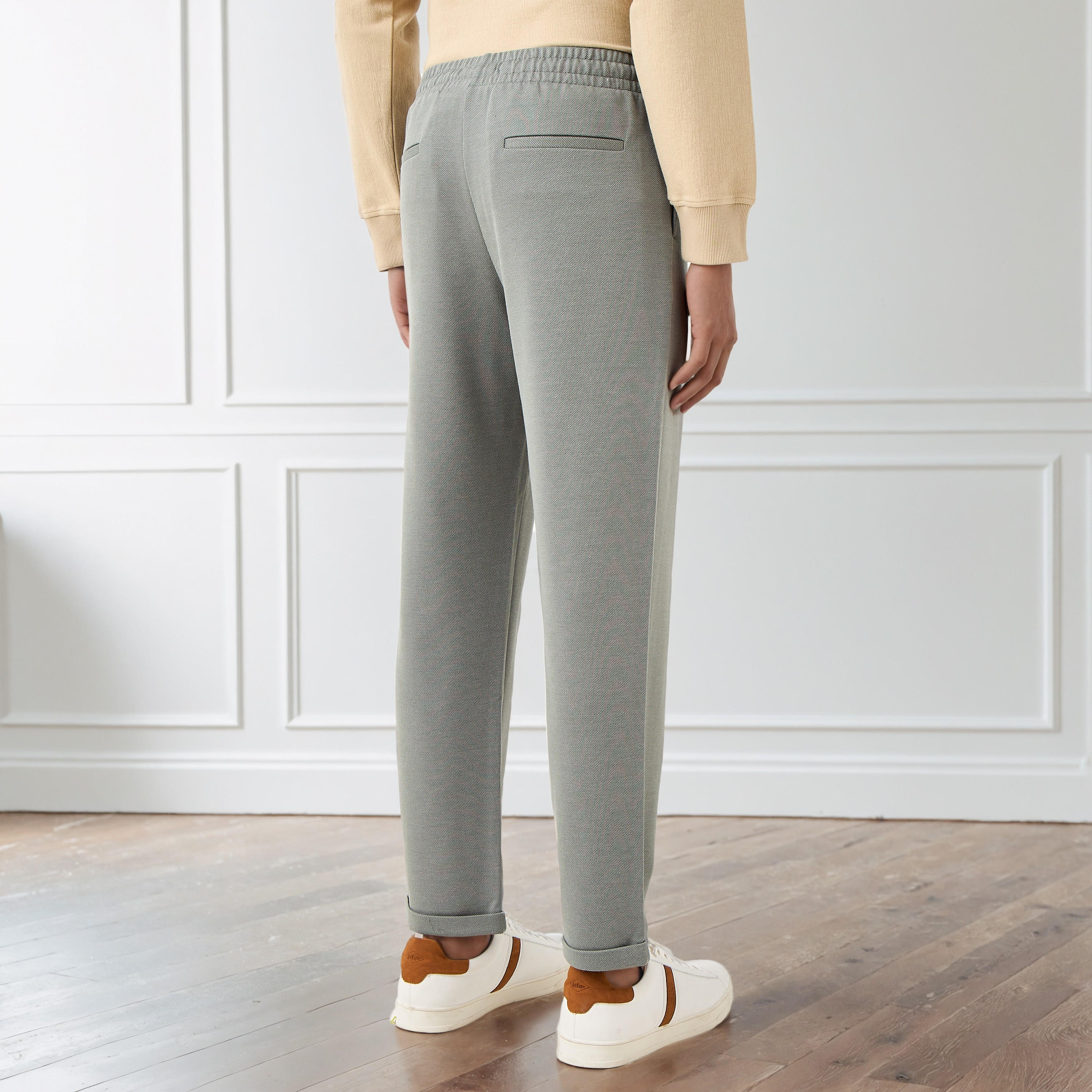 Men Slim Fit Pique Pants-men-clothing-bottoms-trousersandchinos-trousers-image-3