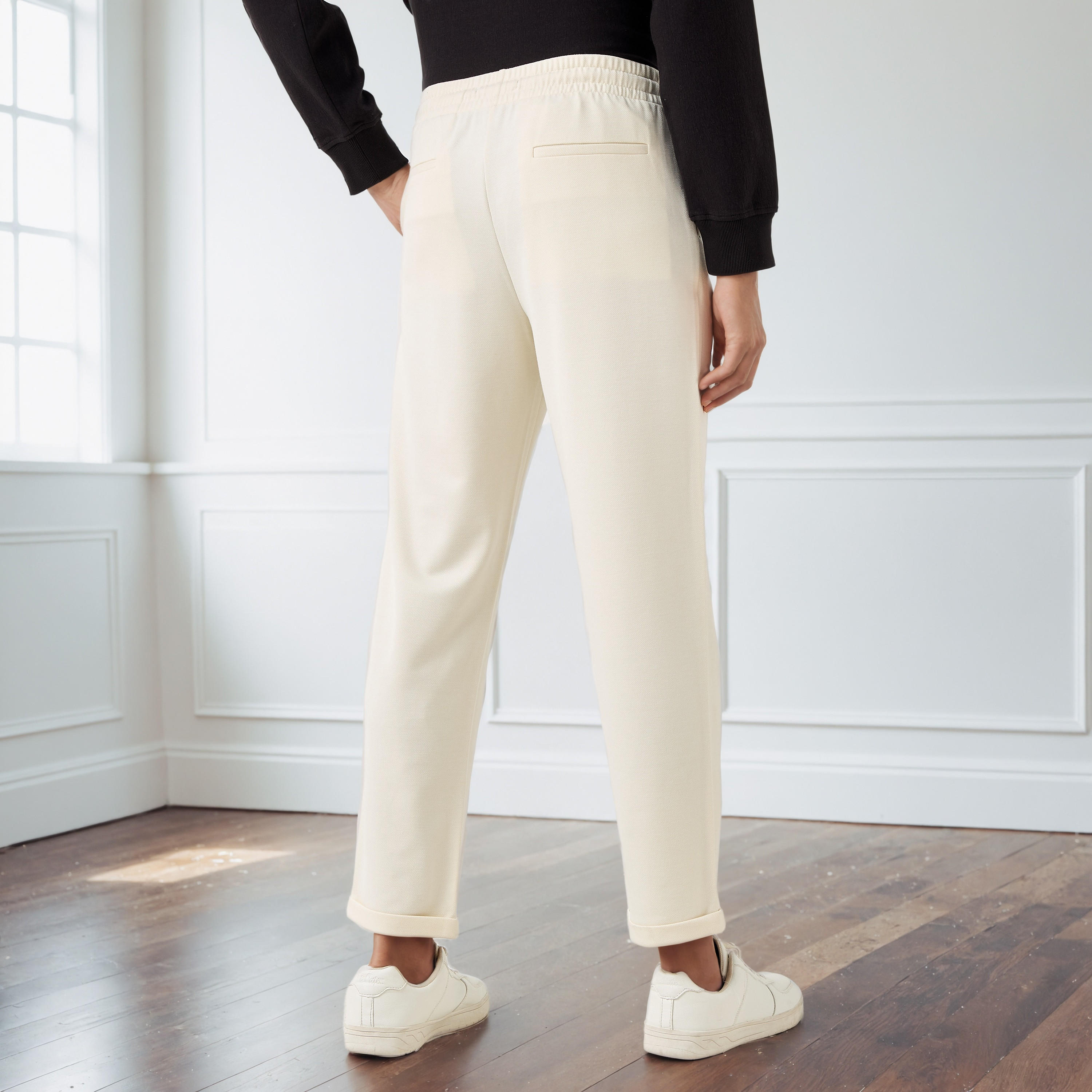 بنطلون بيكيه رجالي بقصة ضيقة-men-clothing-bottoms-trousersandchinos-trousers-image-3