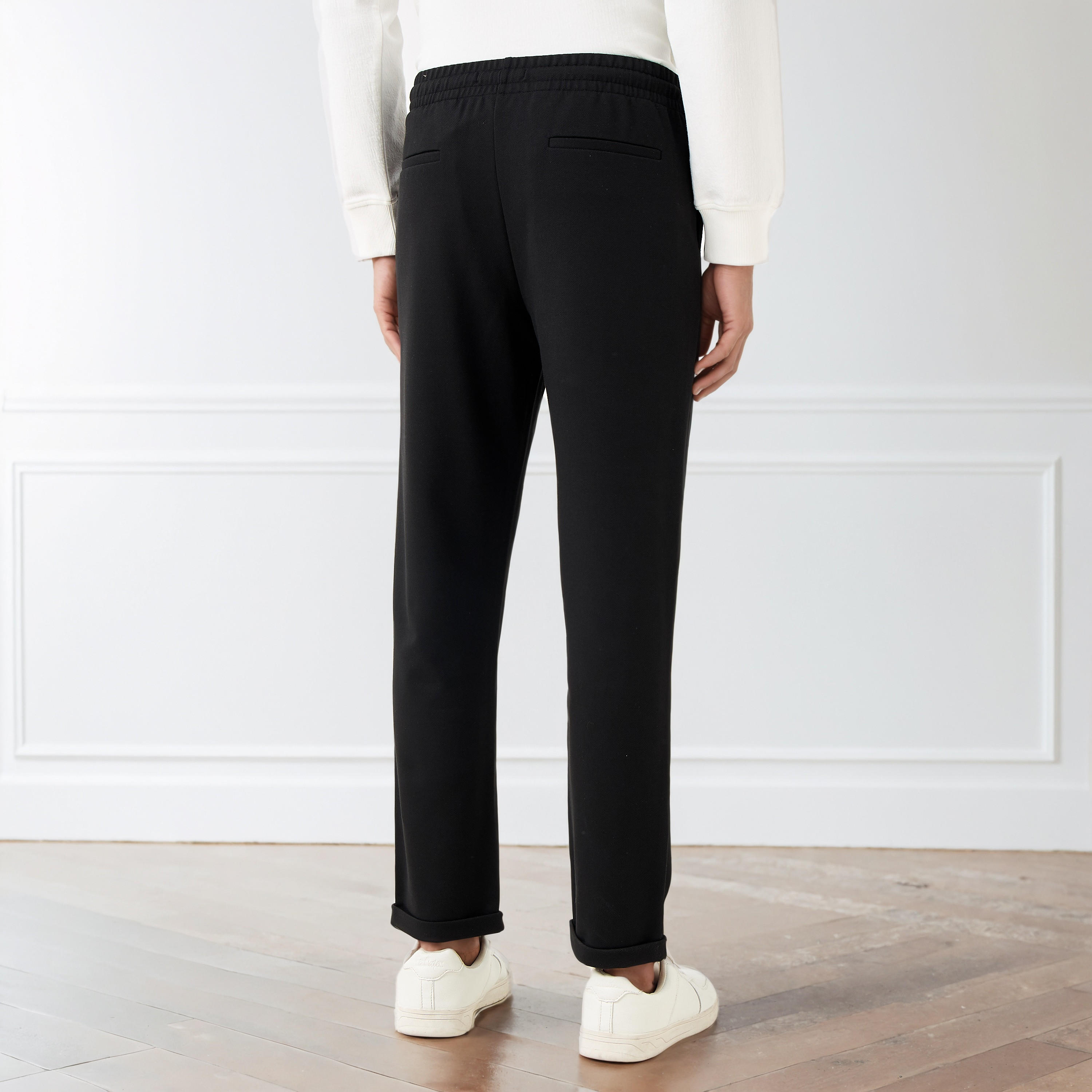 بنطلون بيكيه رجالي بقصة ضيقة-men-clothing-bottoms-trousersandchinos-trousers-image-3