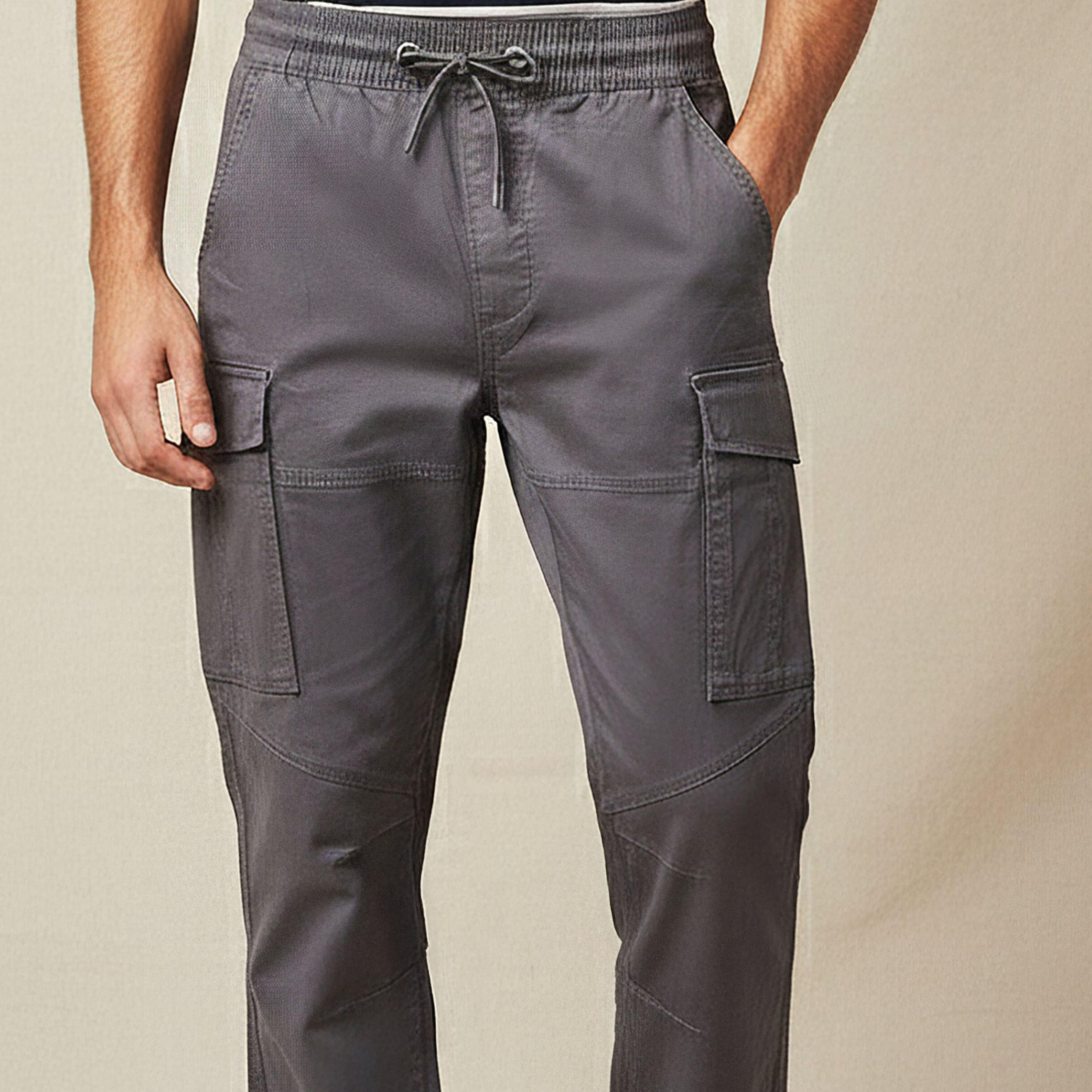 Men Slim Fit Cargo Pants-men-clothing-bottoms-joggers-image-4