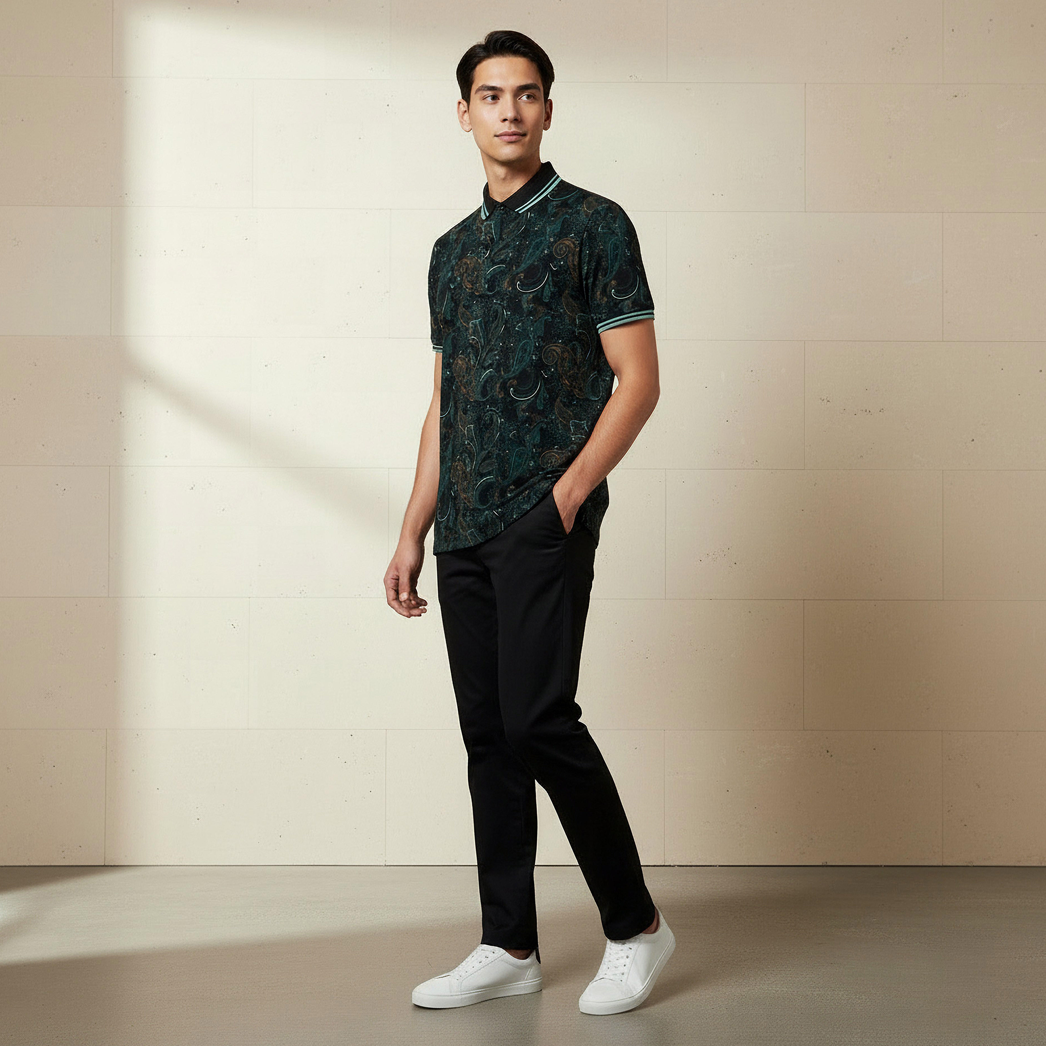 Men Short Sleeve Printed Polo T-shirt-men-clothing-tshirtsandpolos-polos-image-2