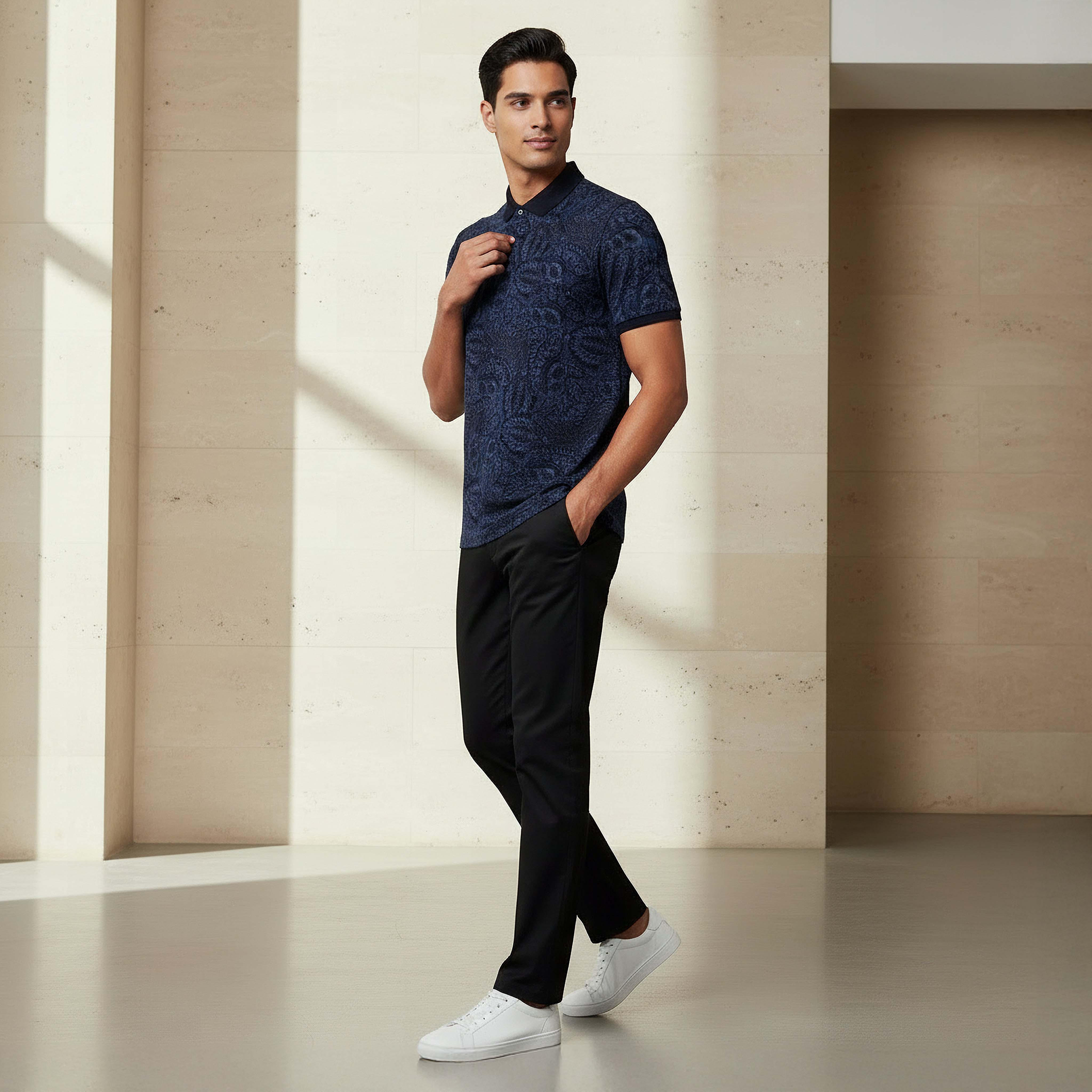 Men Short Sleeve Printed Polo T-shirt-men-clothing-tshirtsandpolos-polos-image-2