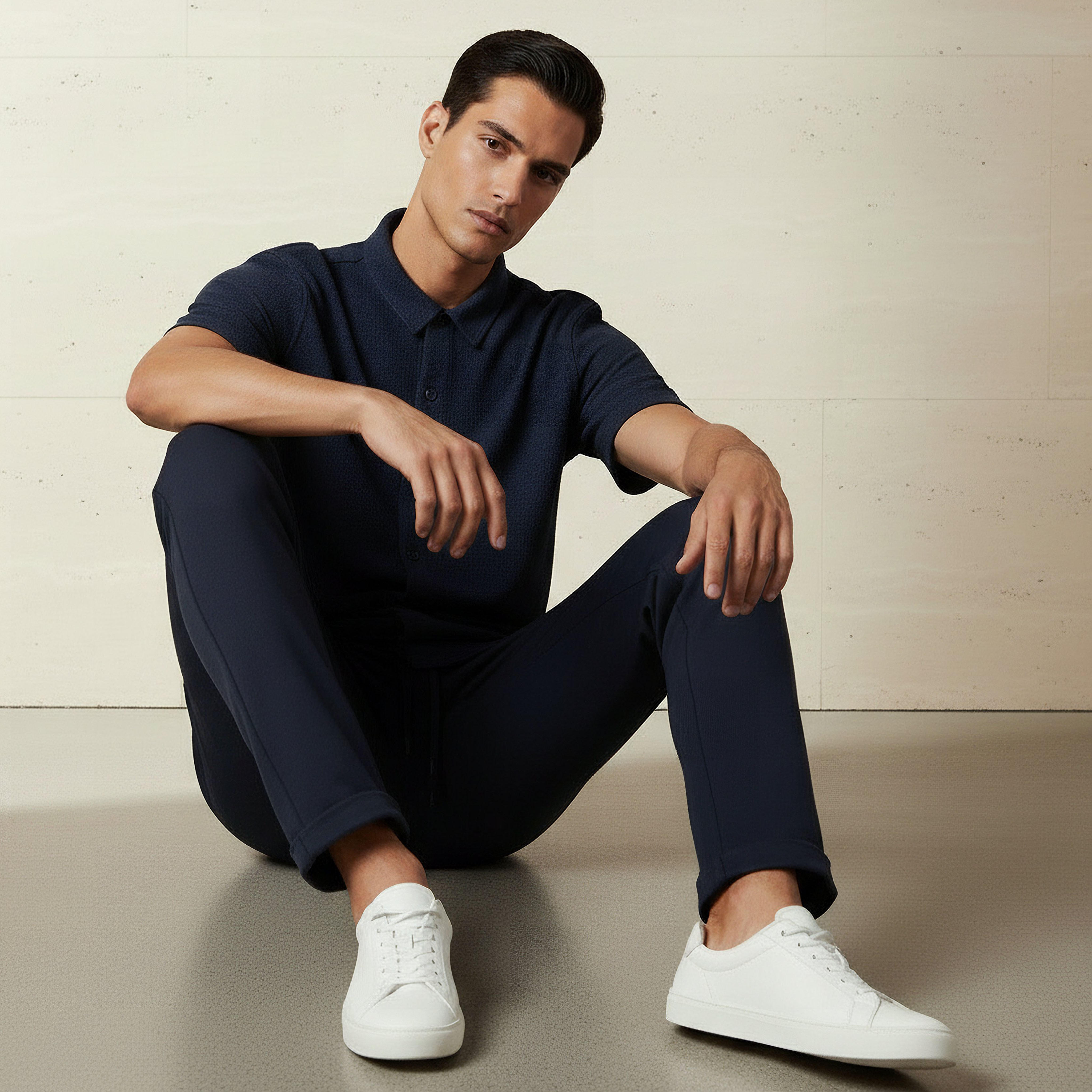Men Regular Fit Collared Textured Short Sleeves Shirt-PROMO_SP_SA_2FOR99_110625-image-5