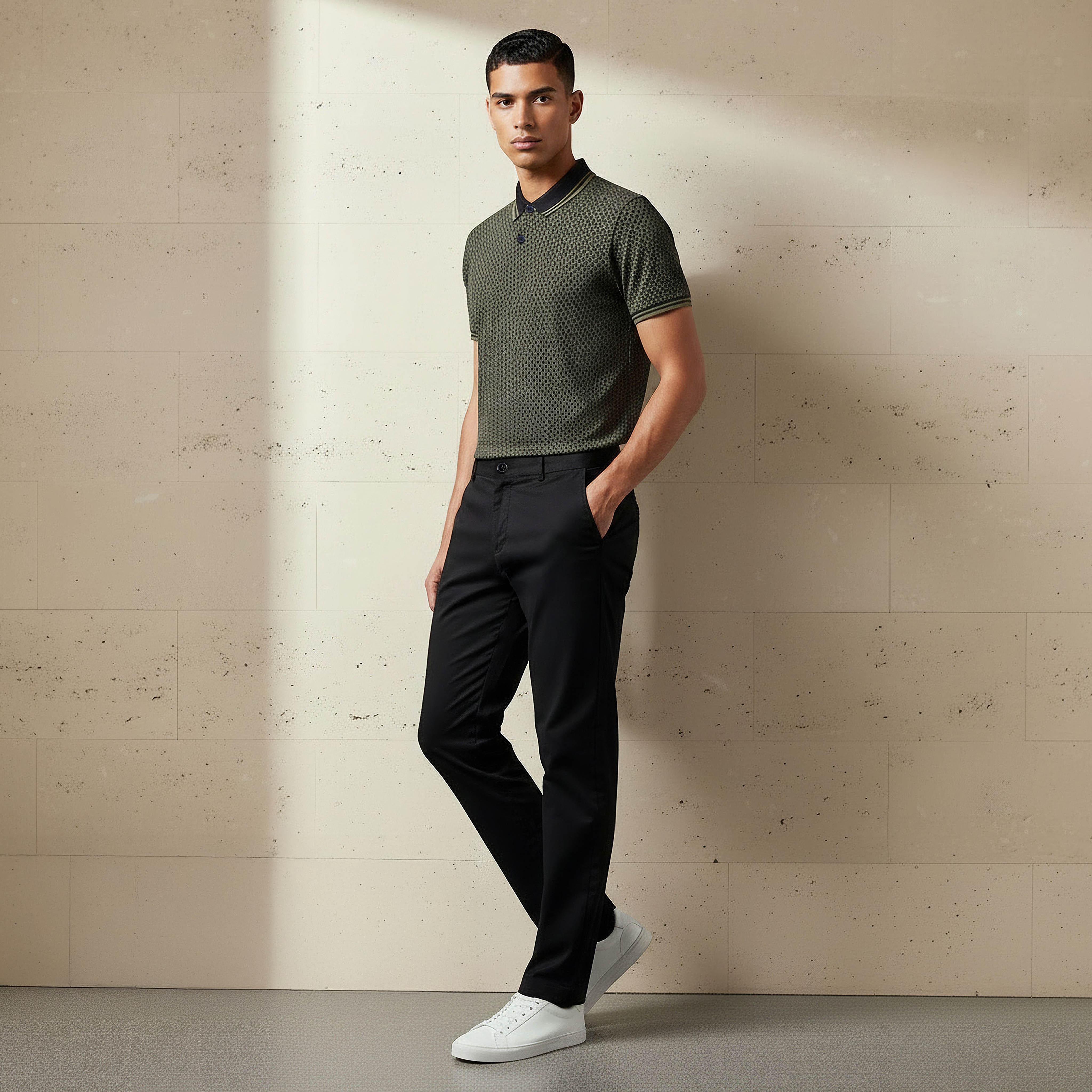 Regular Fit Flexi Waist Trousers-men-clothing-bottoms-trousersandchinos-trousers-image-2