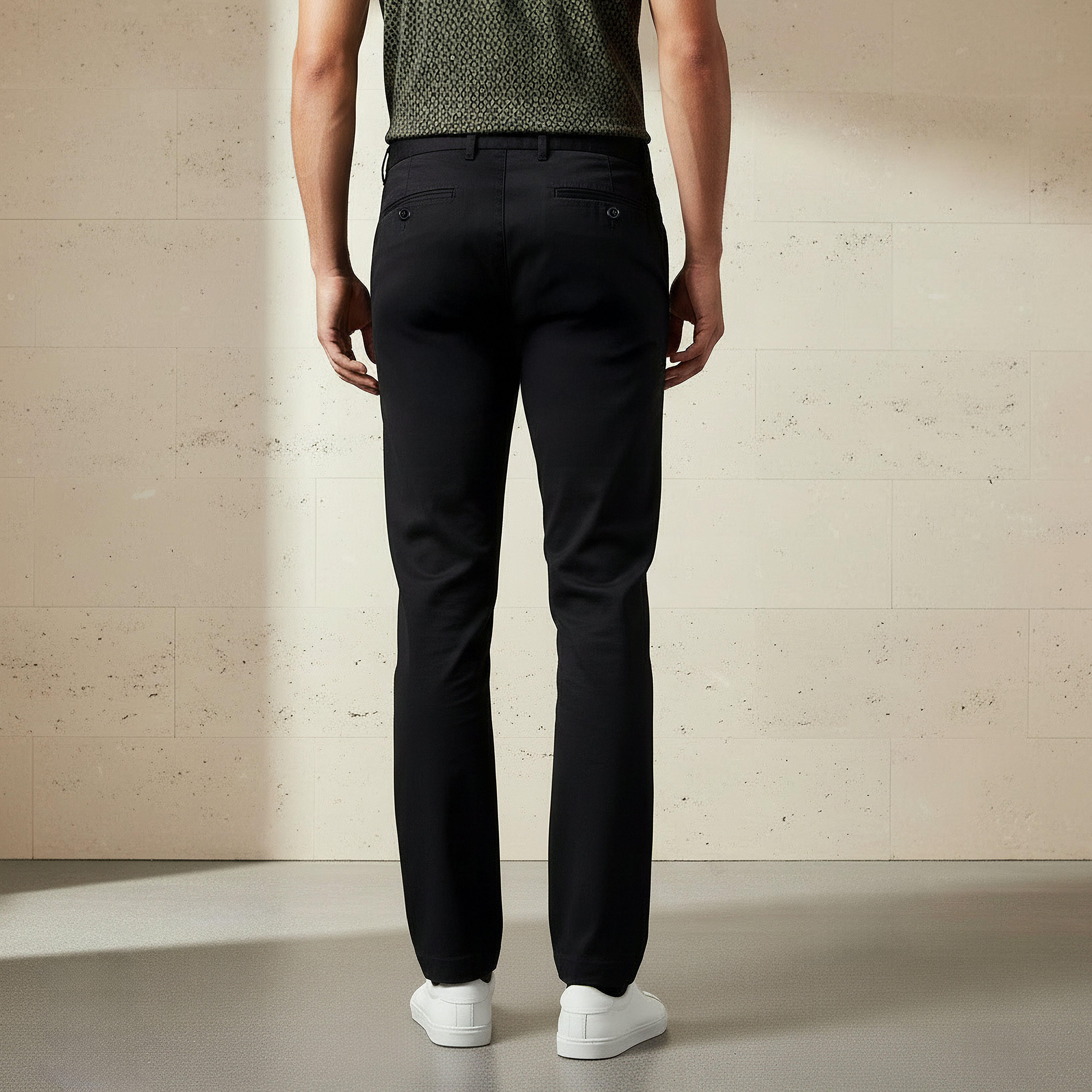 Regular Fit Flexi Waist Trousers-men-clothing-bottoms-trousersandchinos-trousers-image-3