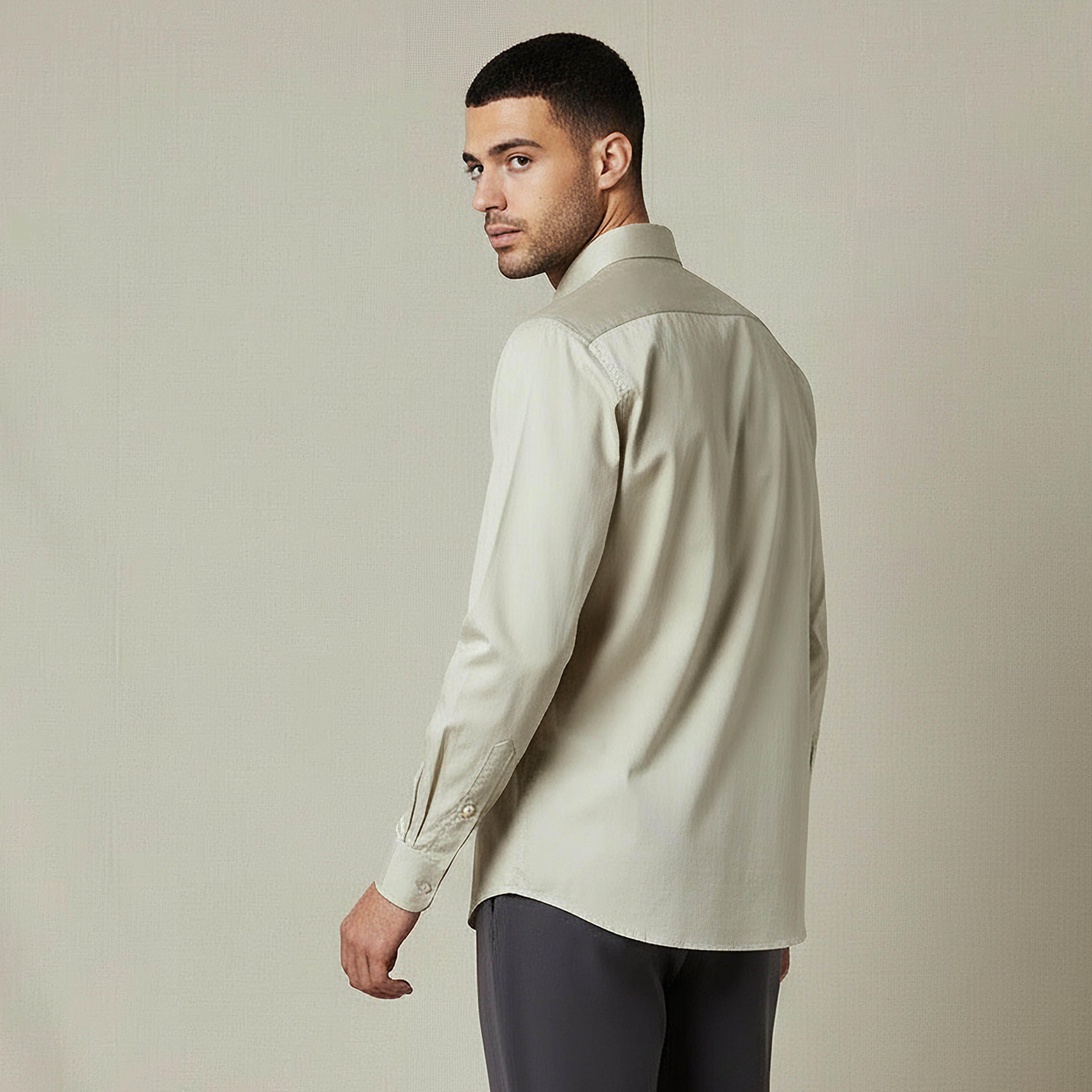Men Slim Fit Button-Down Collar Long Sleeve Shirt-men-clothing-shirts-image-3