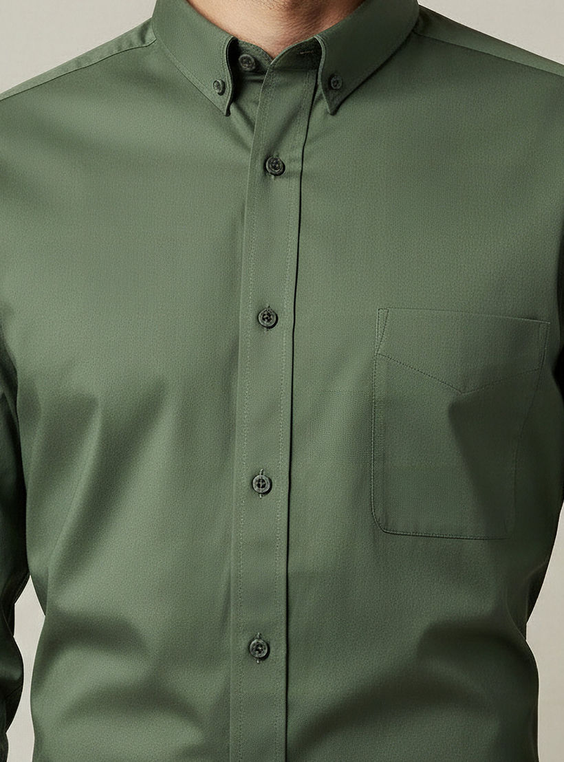 قميص بقصة سليم وياقة وأكمام طويلة للرجال-men-clothing-shirts-image-4