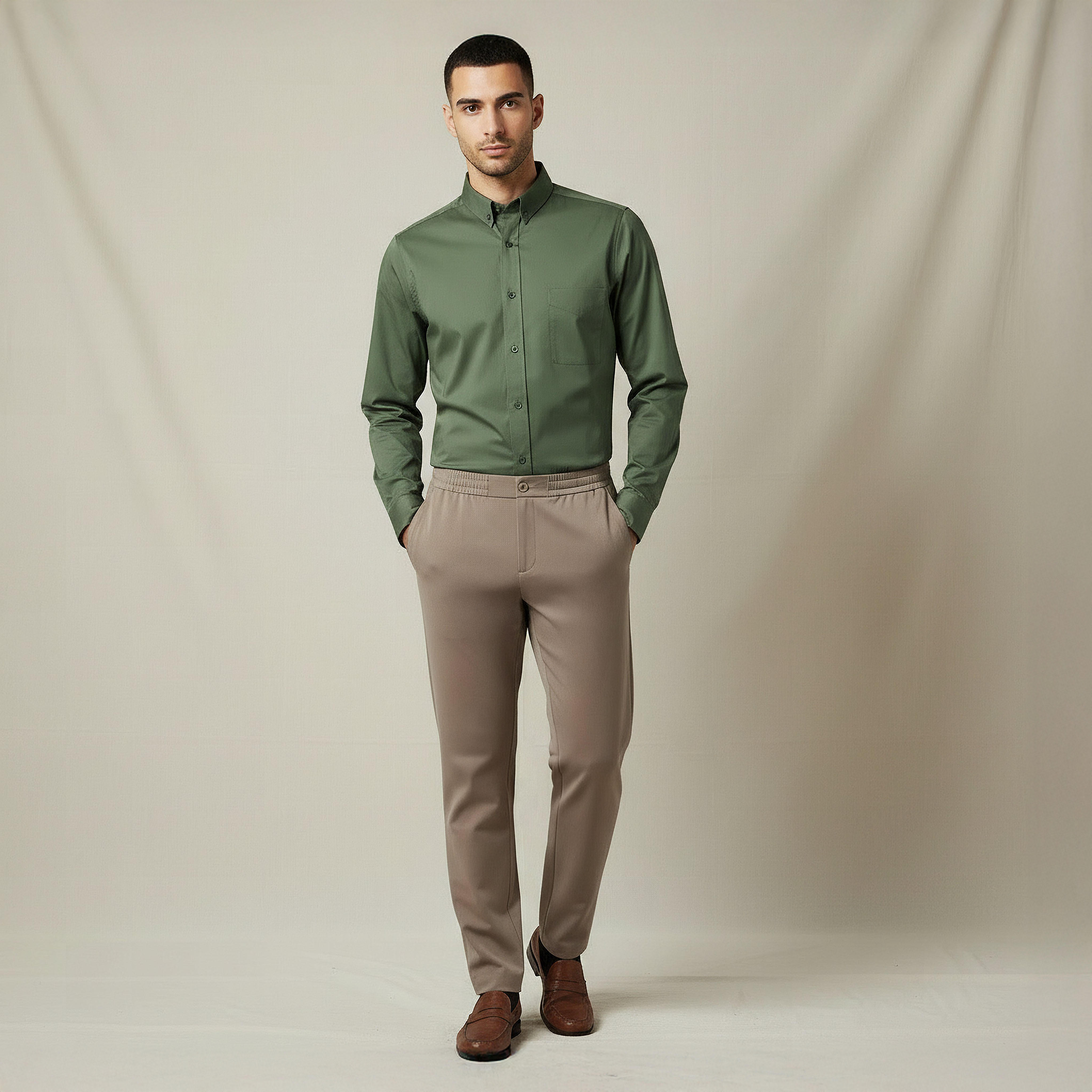 قميص بقصة سليم وياقة وأكمام طويلة للرجال-men-clothing-shirts-image-5