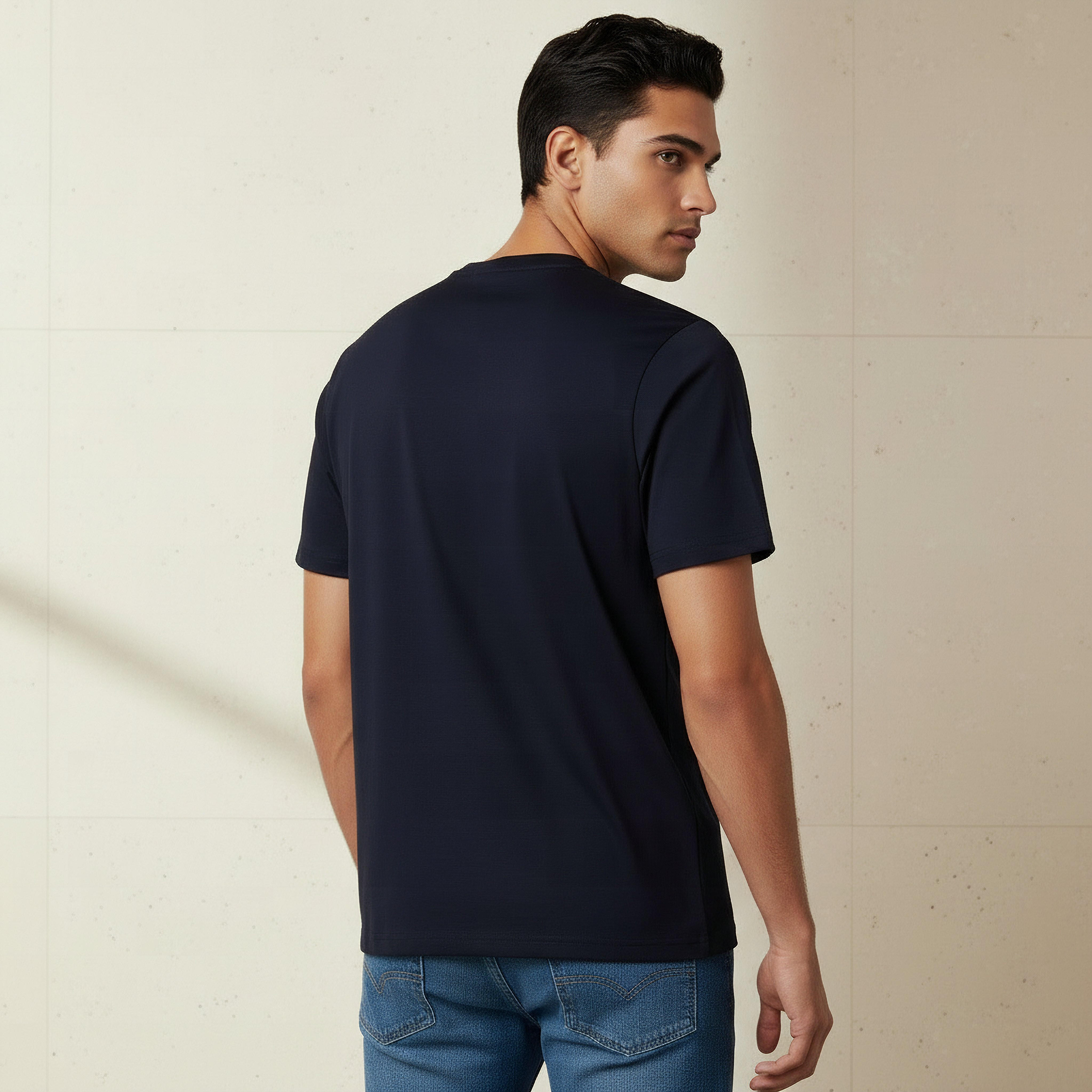 Emperor Men Regular Fit Crew Neck Short Sleeve Badge Accent T-shirt-men-clothing-tshirtsandpolos-tshirts-image-3
