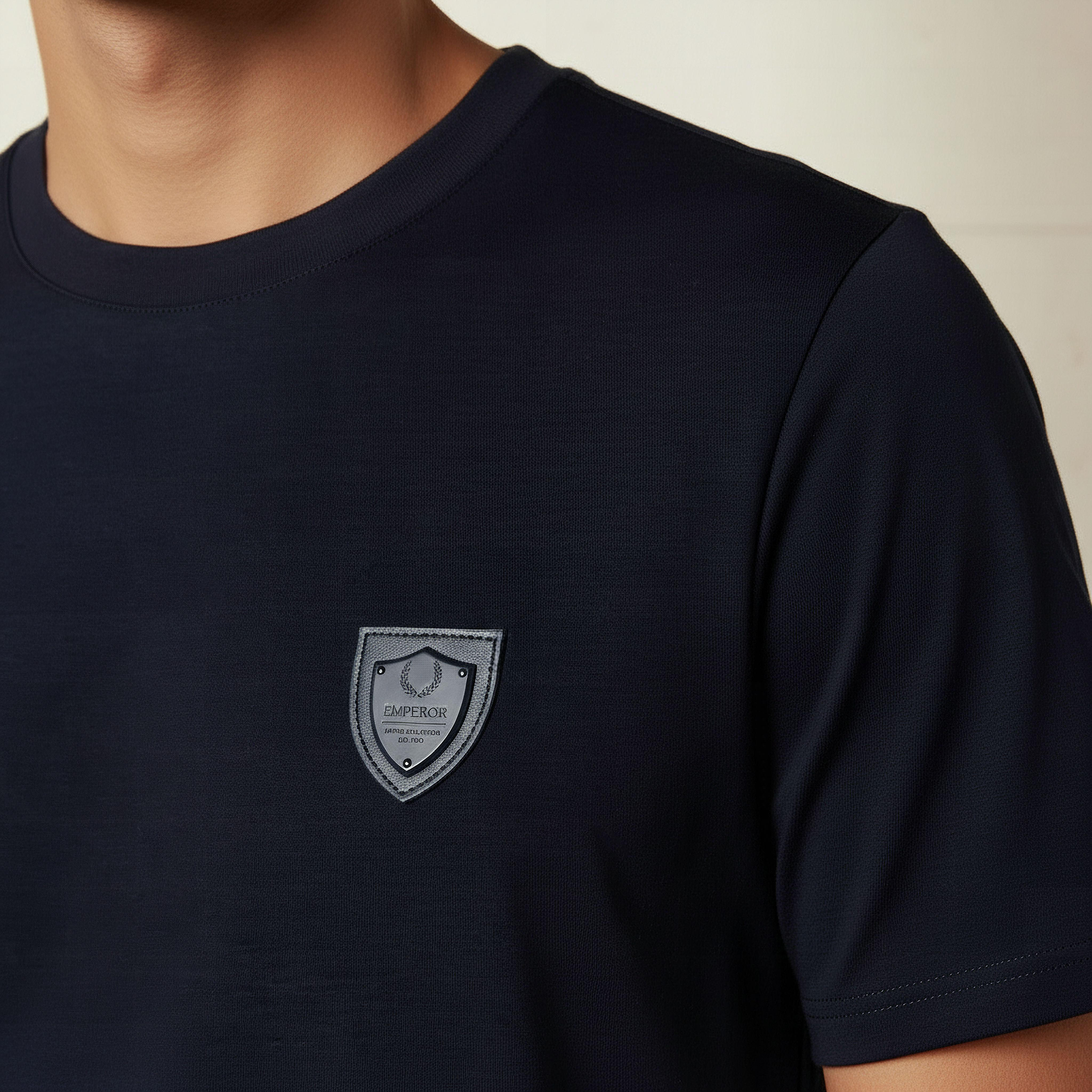 Emperor Men Regular Fit Crew Neck Short Sleeve Badge Accent T-shirt-men-clothing-tshirtsandpolos-tshirts-image-4