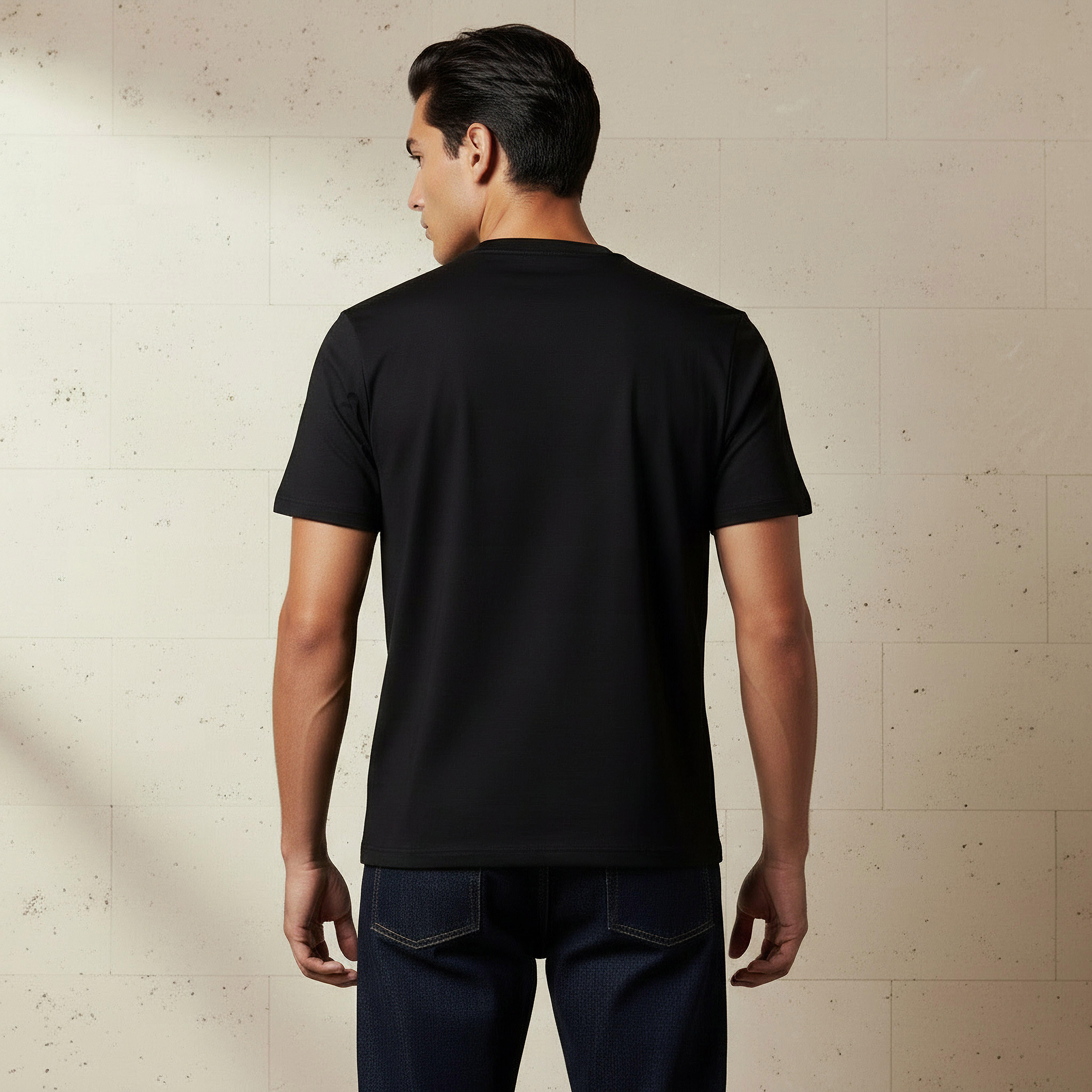 Emperor Men Regular Fit Crew Neck Short Sleeve Badge Accent T-shirt-men-clothing-tshirtsandpolos-tshirts-image-3