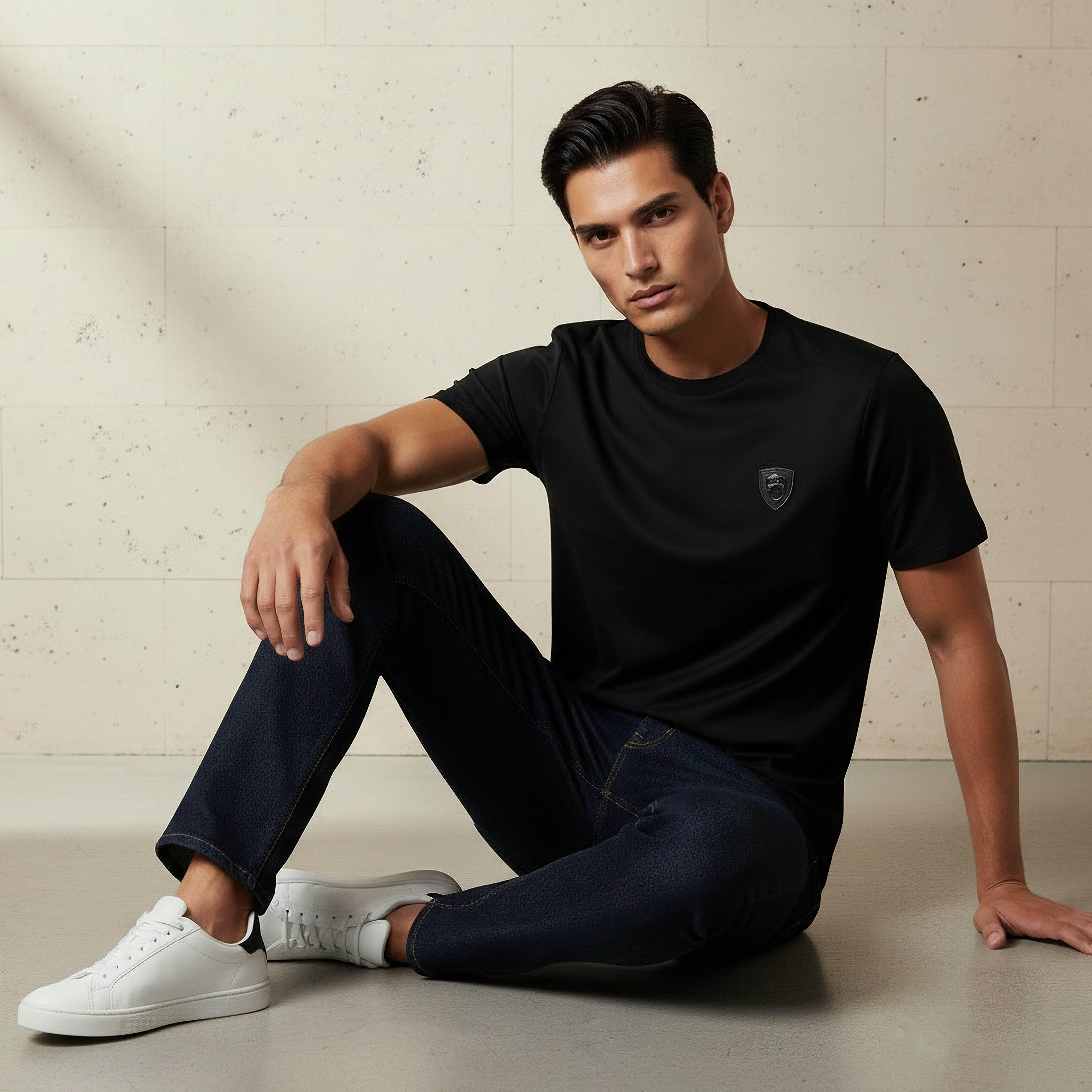 Emperor Men Regular Fit Crew Neck Short Sleeve Badge Accent T-shirt-men-clothing-tshirtsandpolos-tshirts-image-5