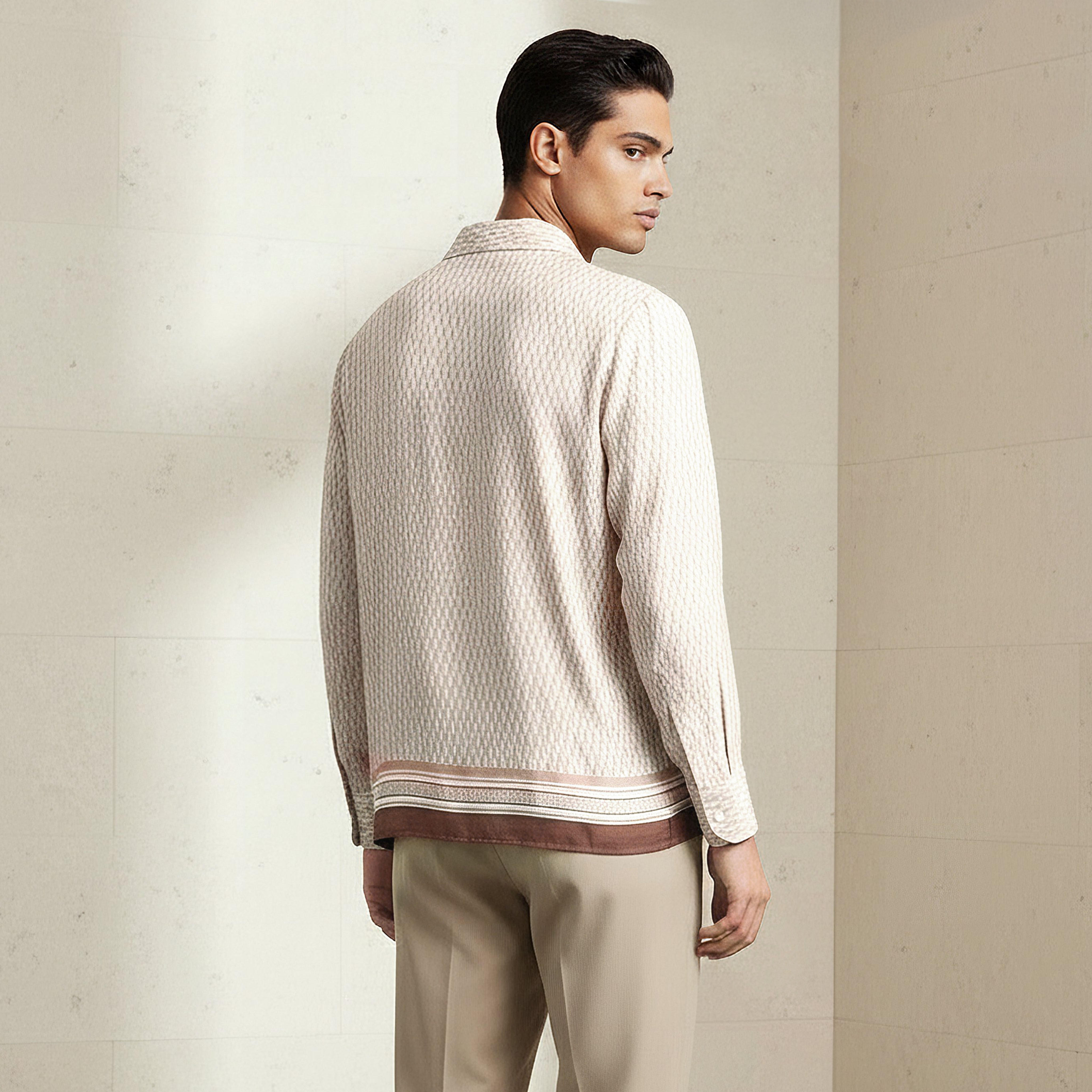 قميص بقصة عادية وياقة كامب وأكمام طويلة وطبعات من إمبيرور-men-clothing-shirts-image-4