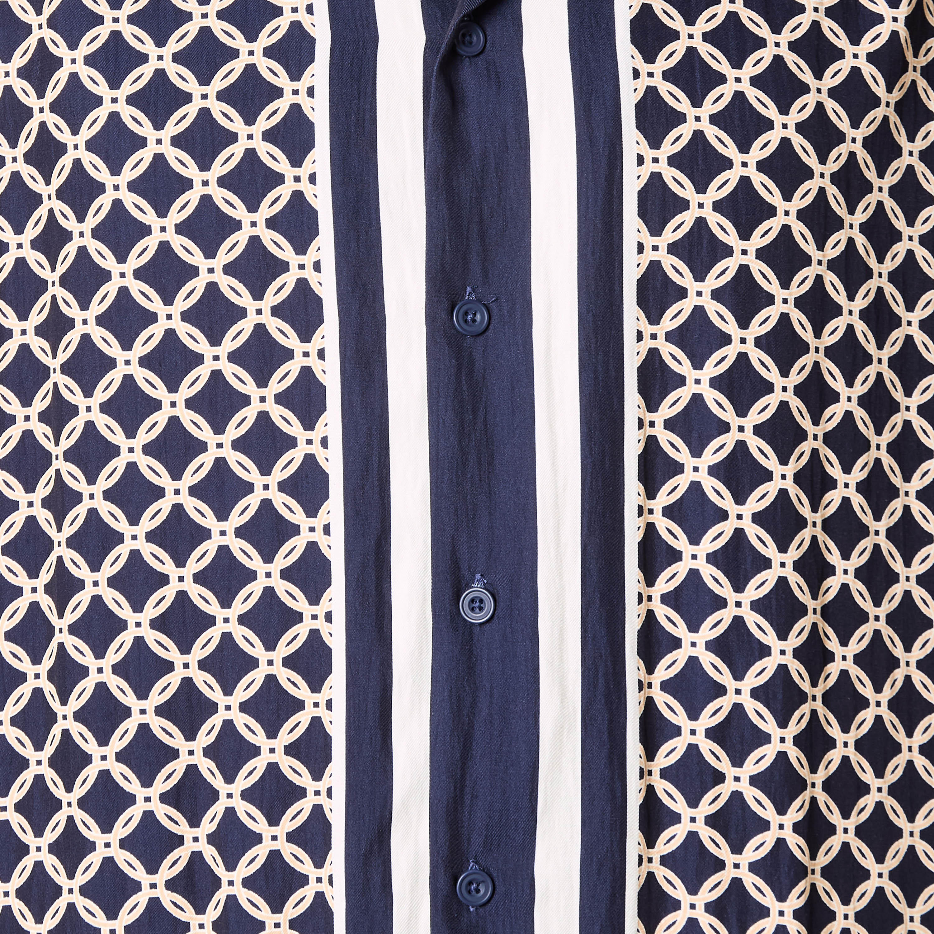 Emperor Men Regular Fit Collared Geometric Print Short Sleeves Resort Shirt-men-clothing-shirts-image-4