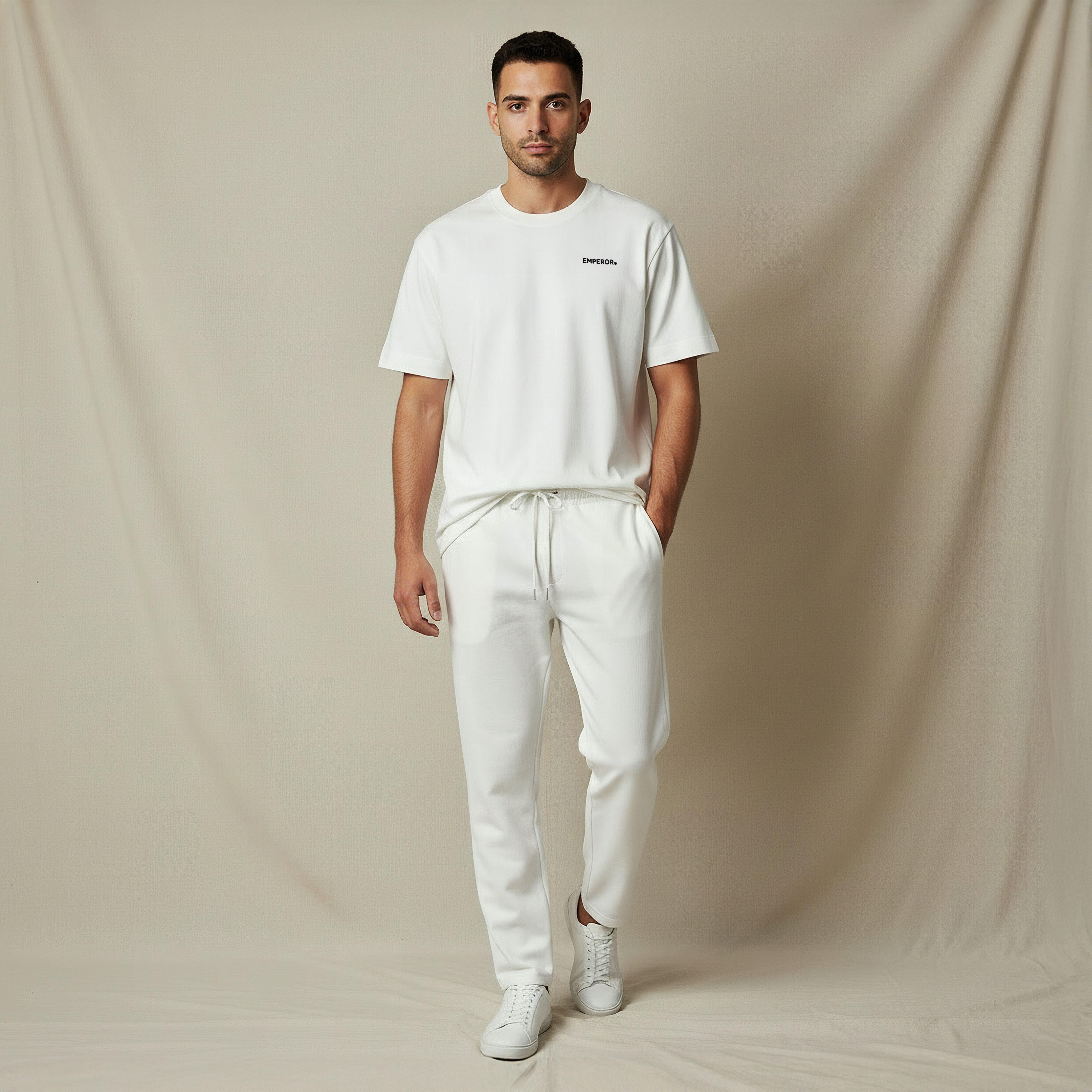 Emperor Men Regular Fit Crew Neck Short Sleeves T-shirt-men-clothing-coordsets-image-2