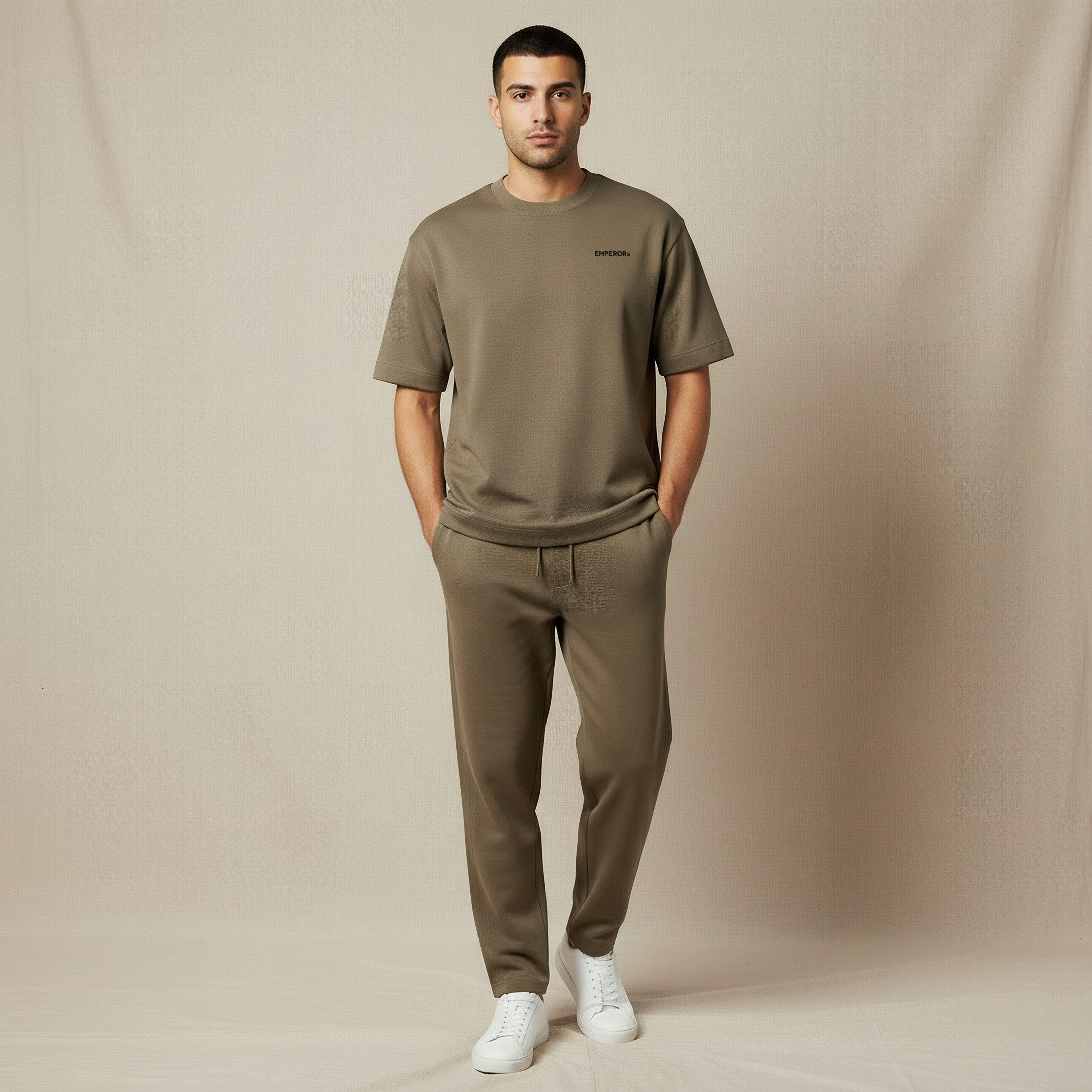 Emperor Men Regular Fit Crew Neck Short Sleeves T-shirt-men-clothing-coordsets-image-2