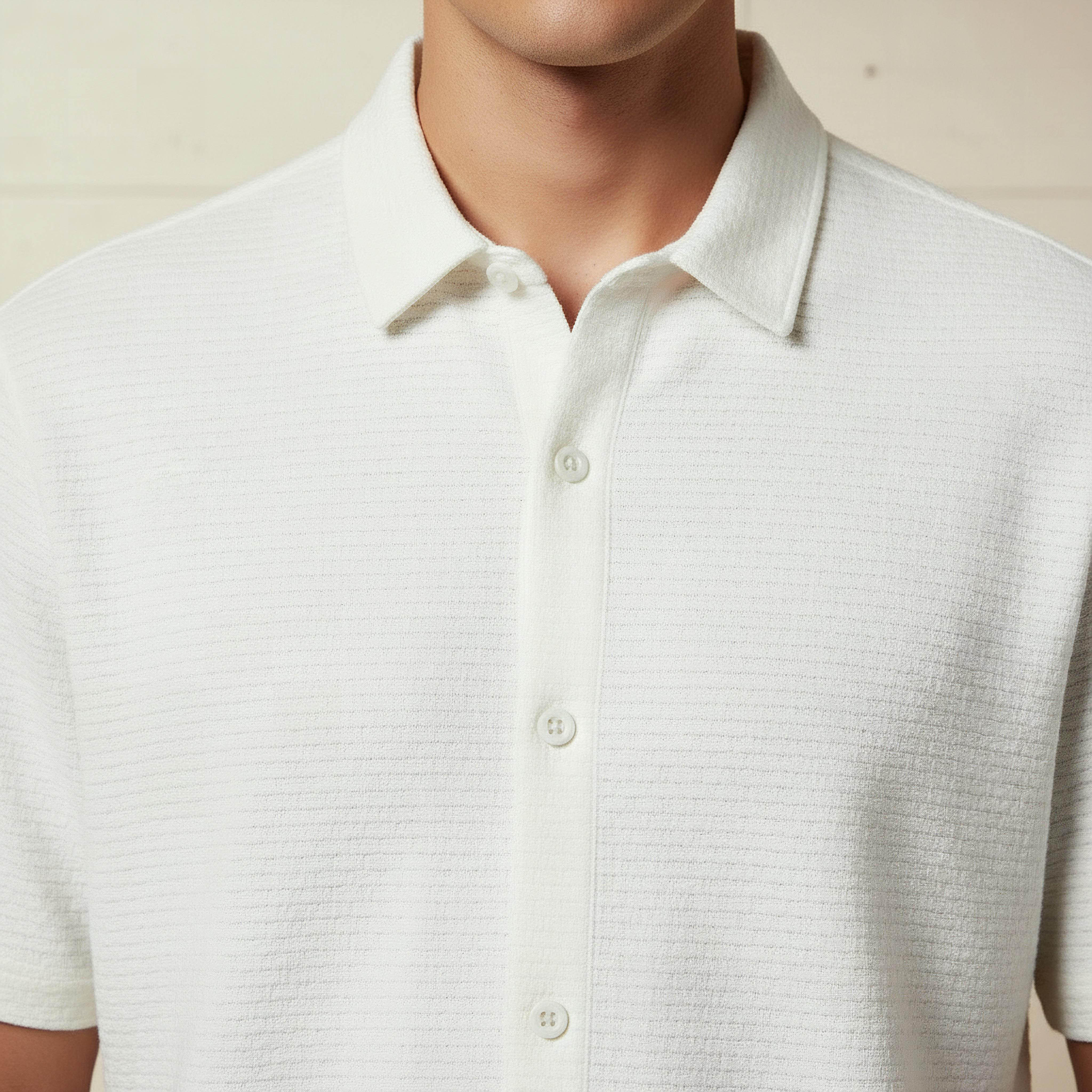 Men Slim Fit Textured Short Sleeves Shirt-PROMO_SP_SA_2FOR99_110625-image-4
