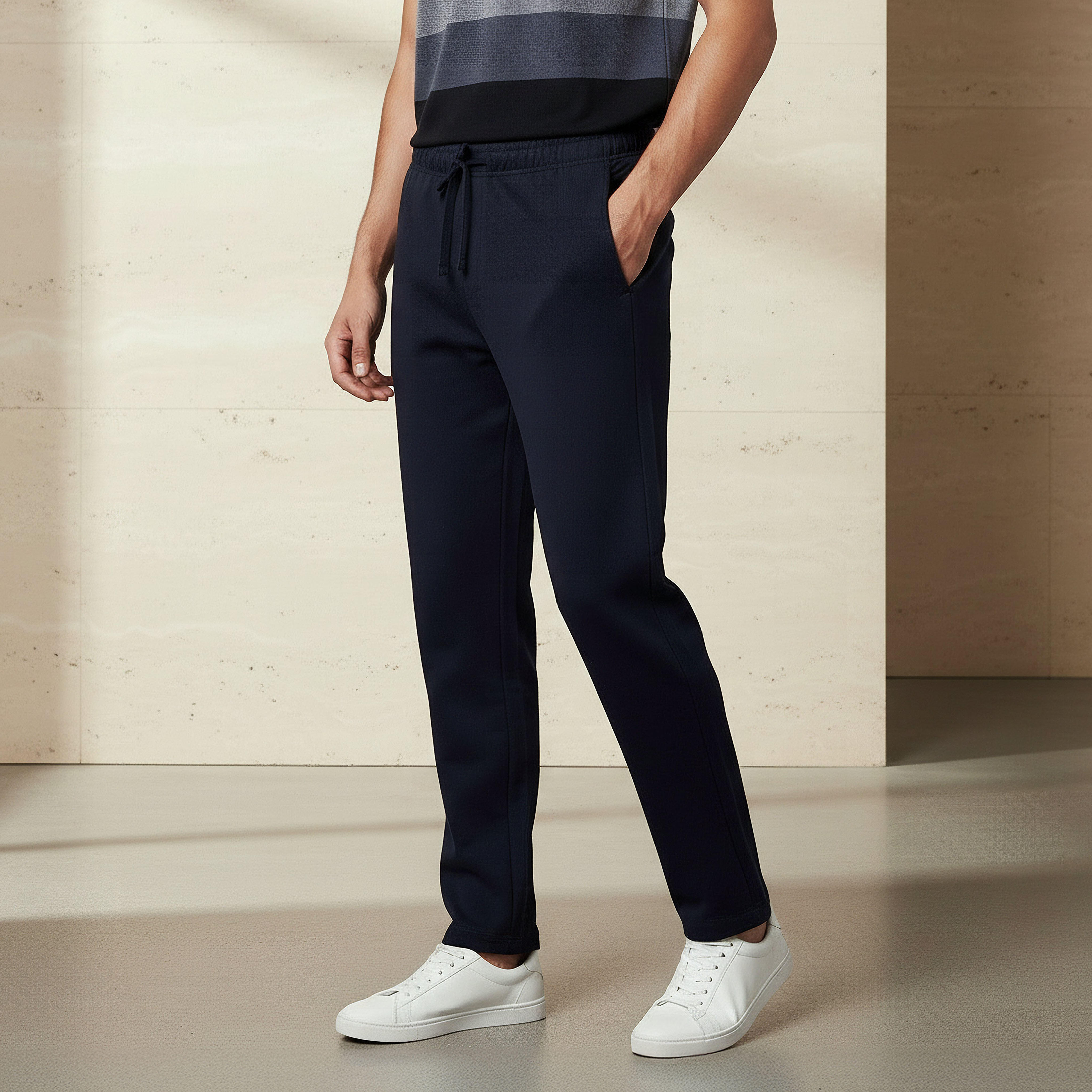 Men Regular Fit Casual Pants-men-clothing-bottoms-joggers-image-1