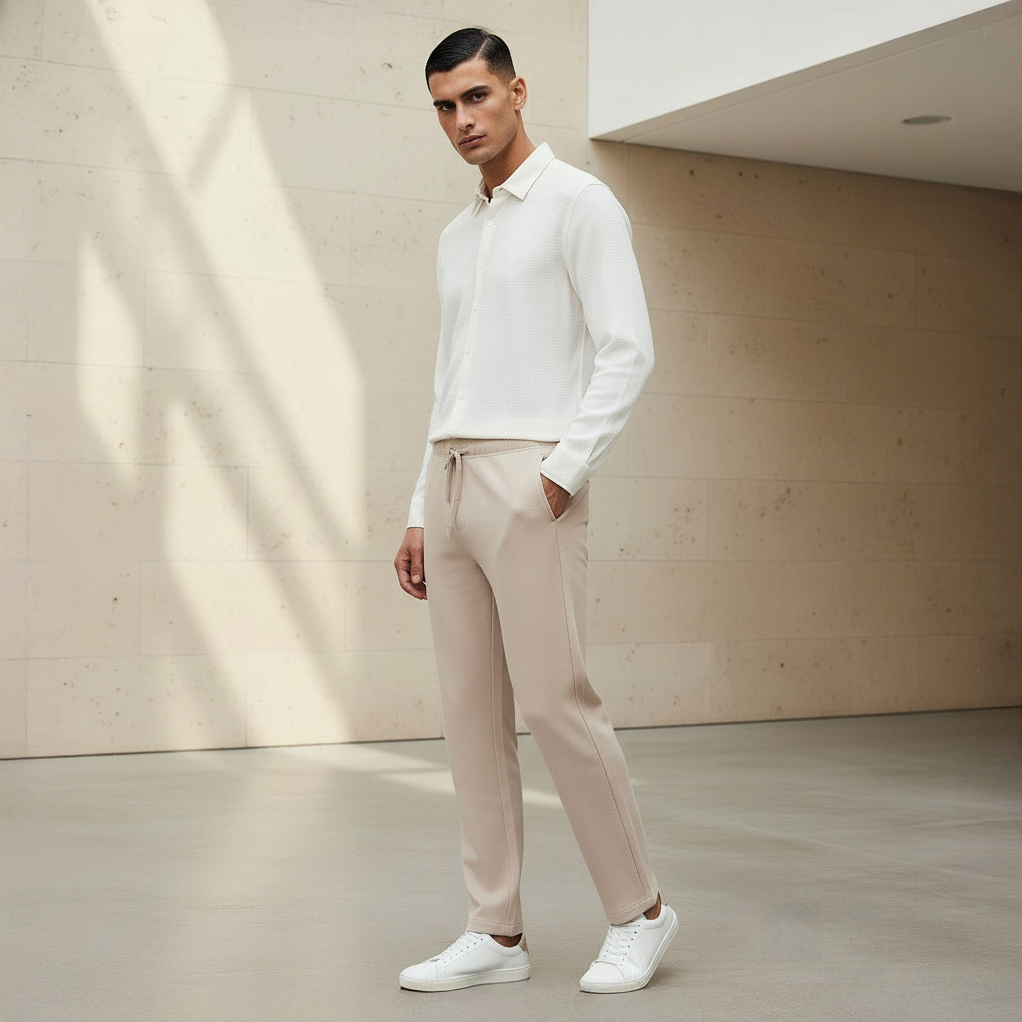 Men Regular Fit Casual Pants-men-clothing-bottoms-joggers-image-2