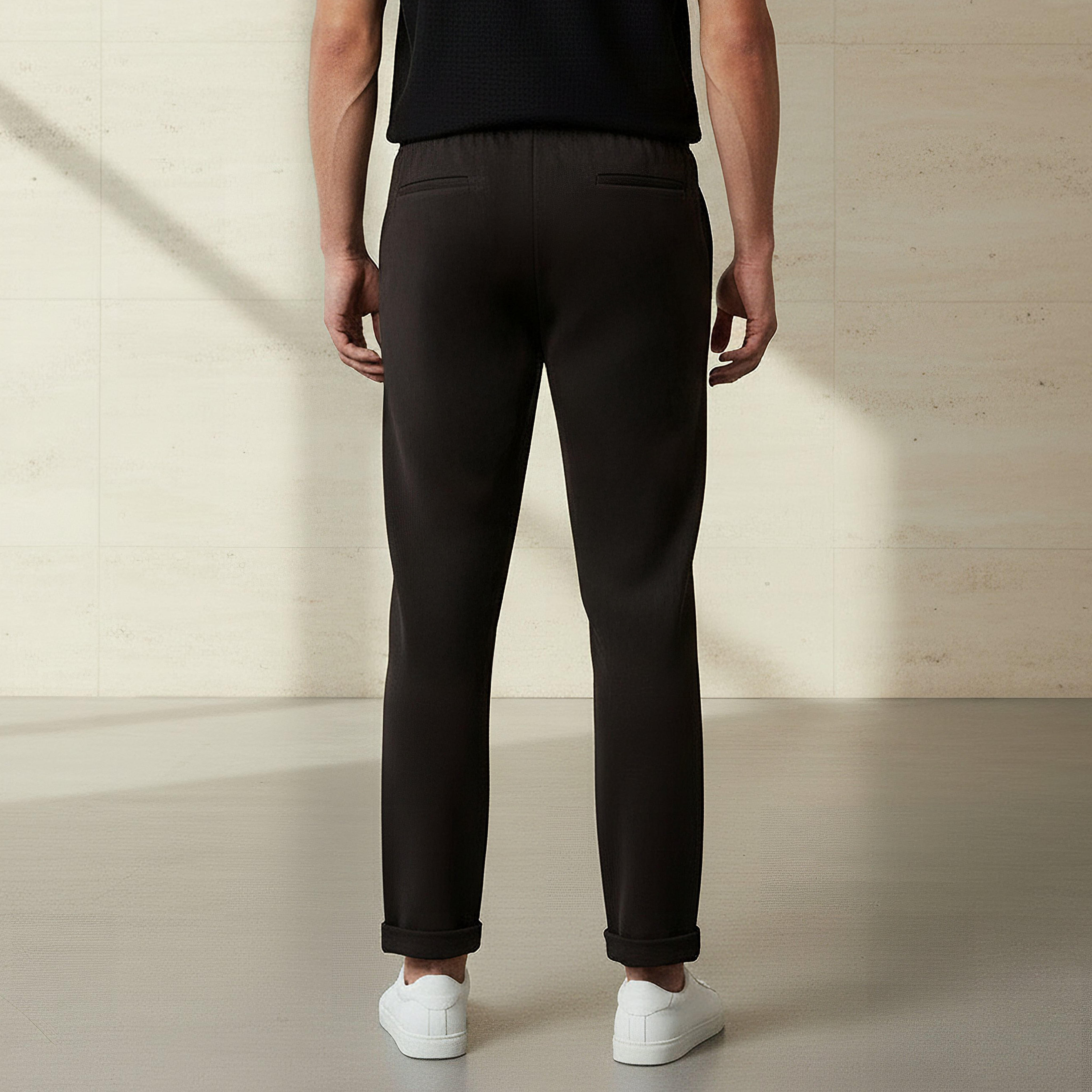 Men Slim Fit Pique Pants-men-clothing-bottoms-joggers-image-3