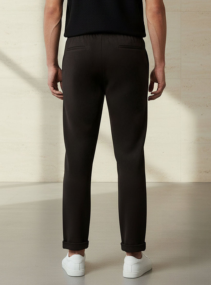 Men Slim Fit Pique Pants-men-clothing-bottoms-joggers-image-3