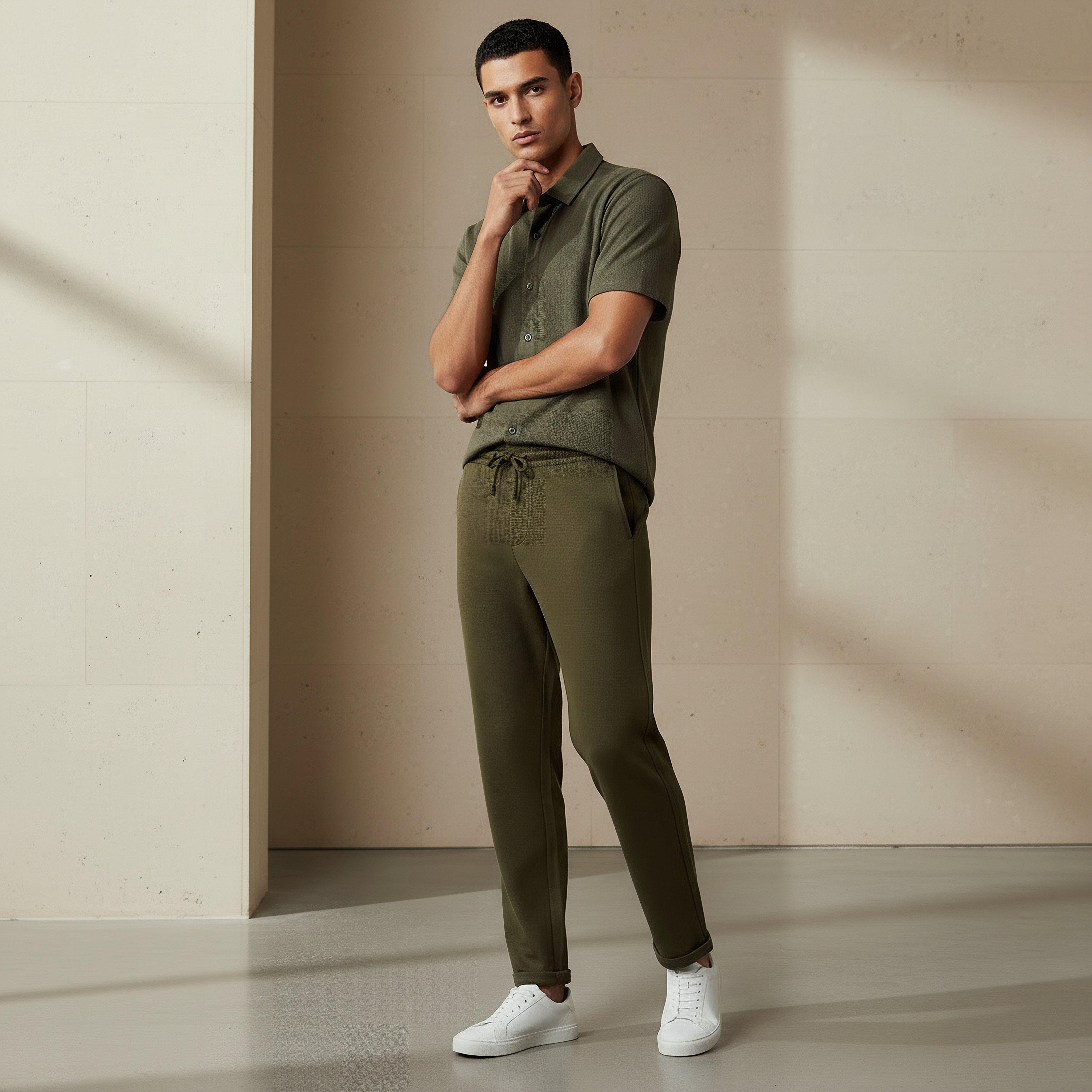 Men Slim Fit Pique Pants-men-clothing-bottoms-joggers-image-6
