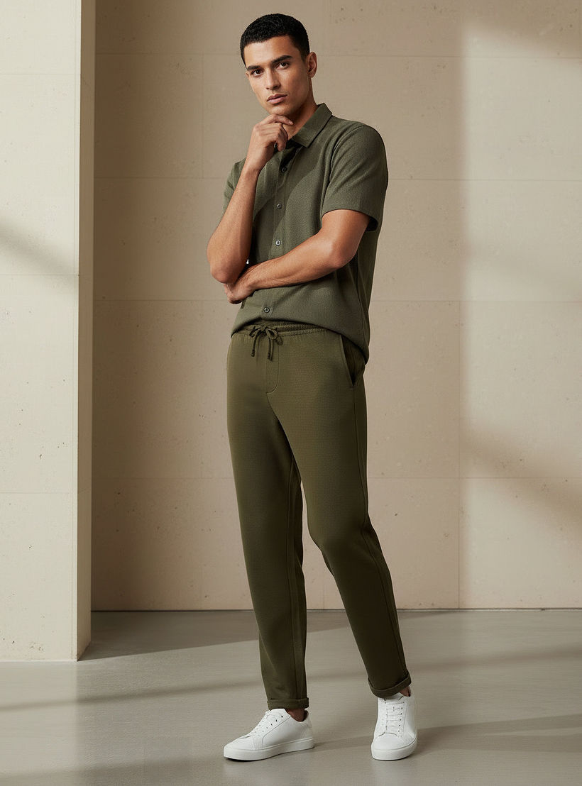 Men Slim Fit Pique Pants-men-clothing-bottoms-joggers-image-6