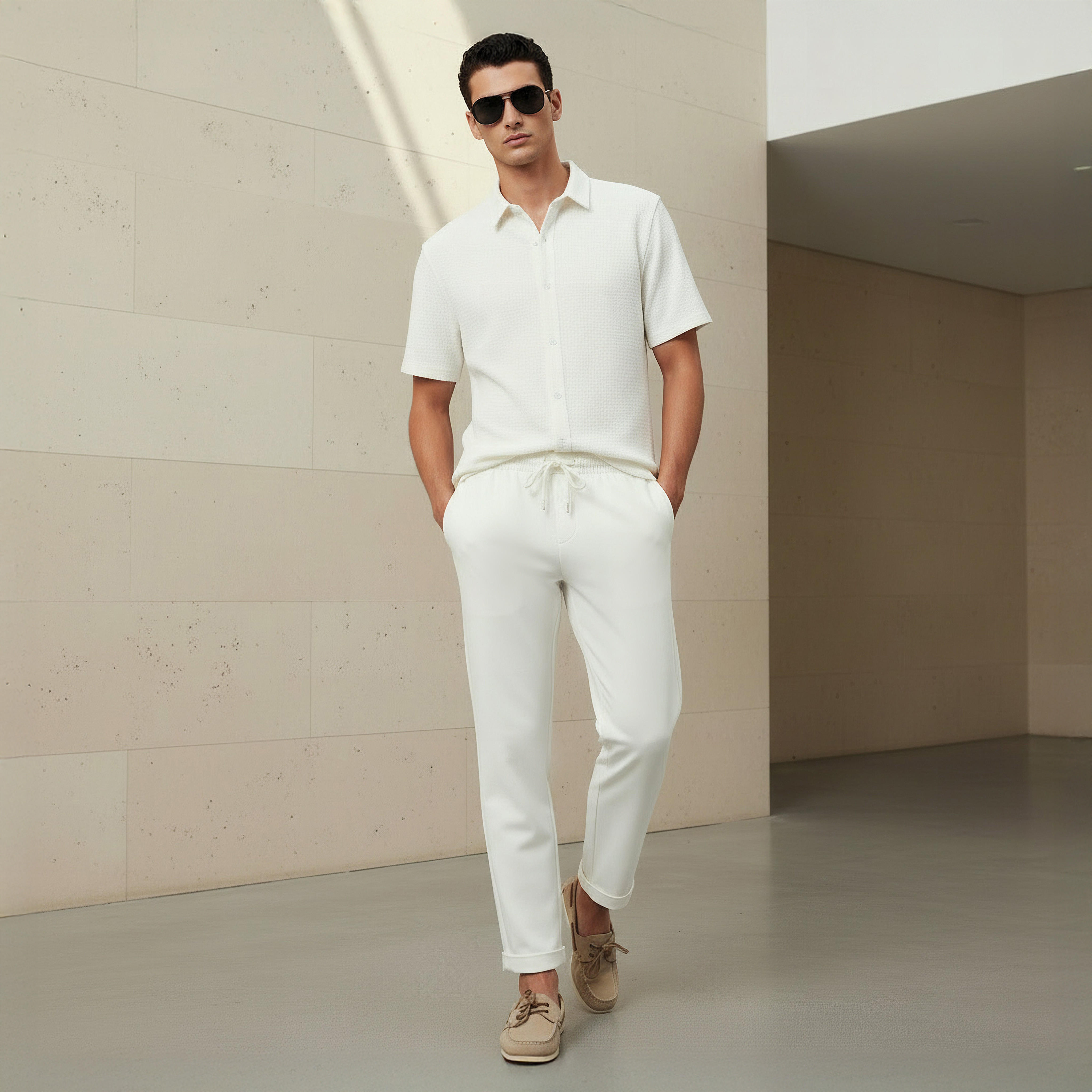 Men Slim Fit Pique Pants-men-clothing-bottoms-joggers-image-6