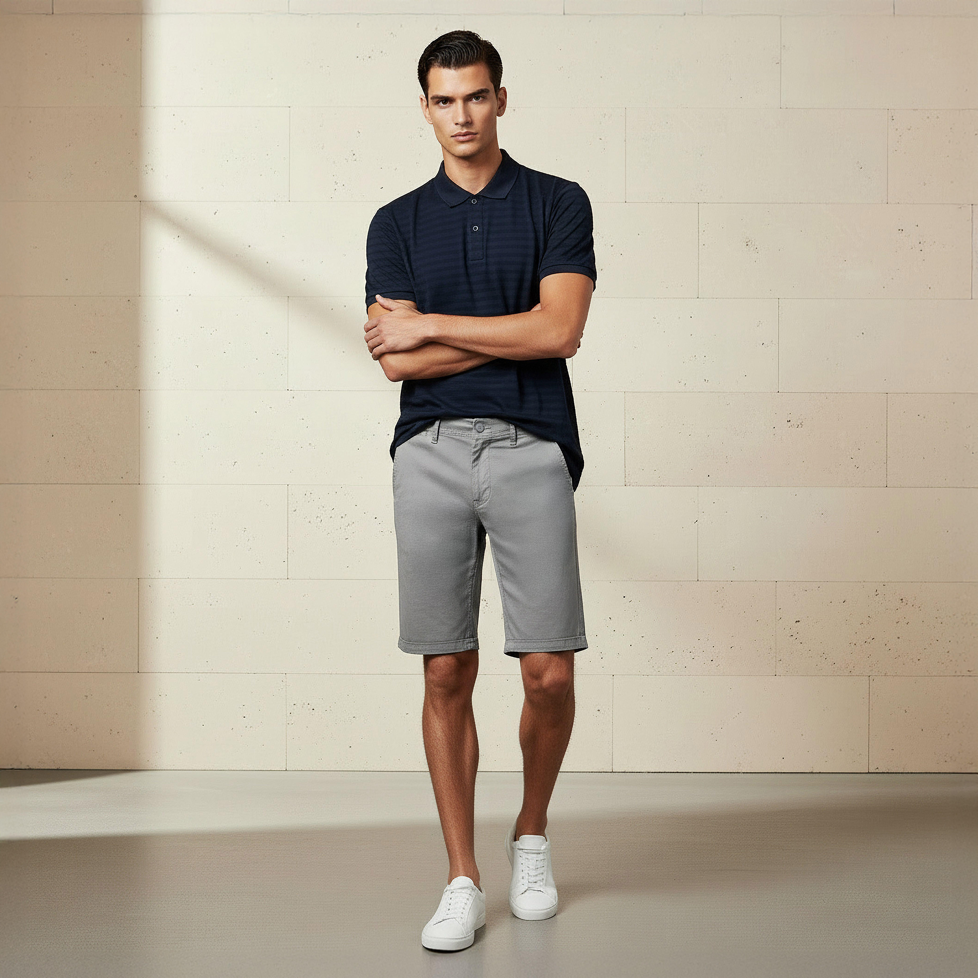 Men Slim Fit Shorts-men-clothing-bottoms-shorts-image-2