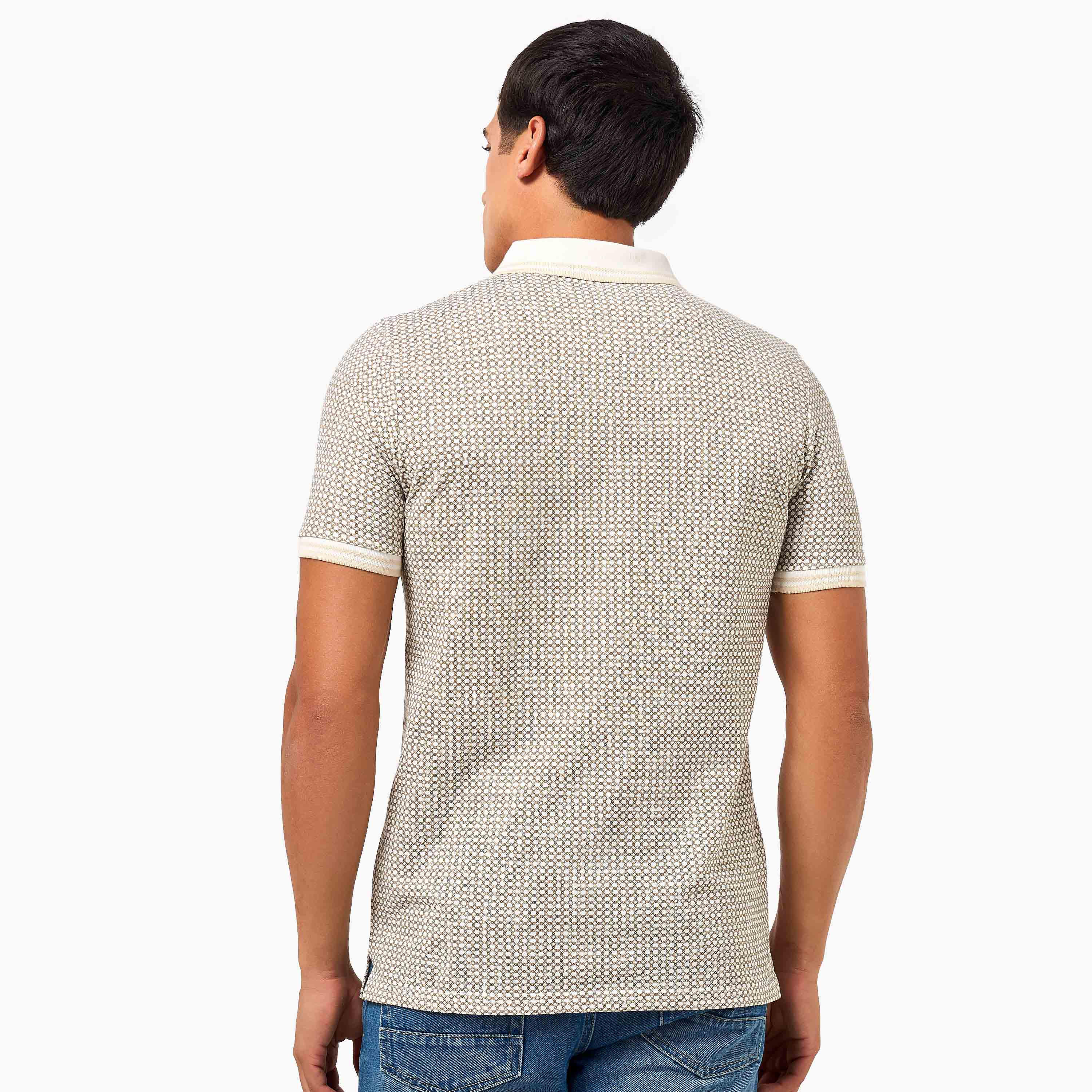 Men Short Sleeves Textured Polo T-shirt-men-clothing-tshirtsandpolos-polos-image-4