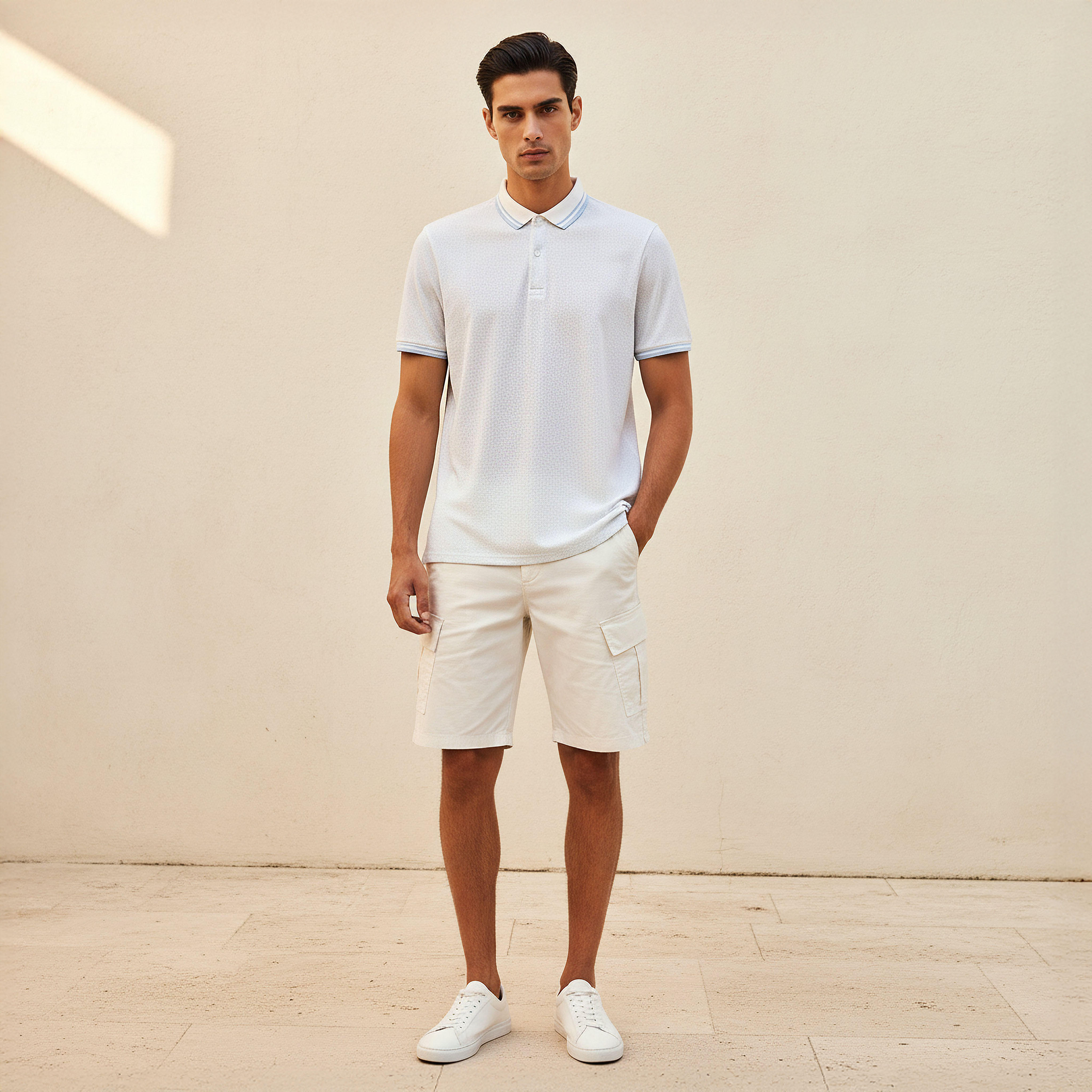 Men Short Sleeves Textured Polo T-shirt-men-clothing-tshirtsandpolos-polos-image-3