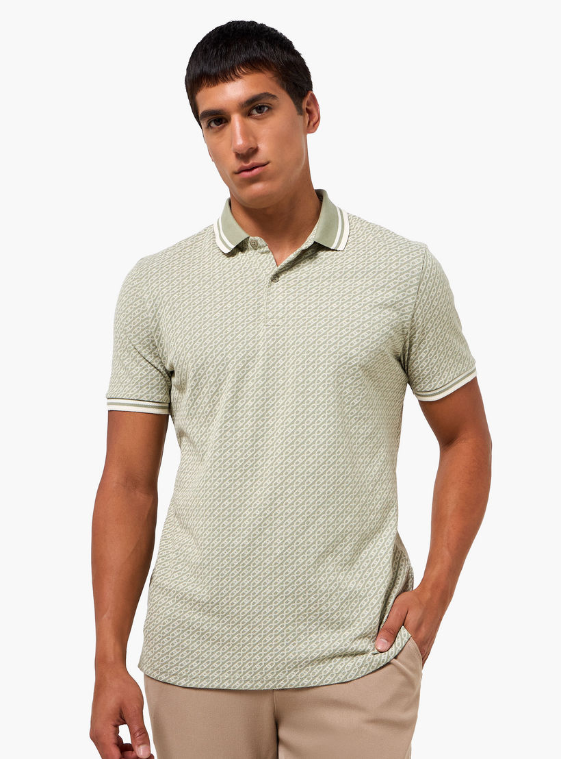 Men Short Sleeves Textured Polo T-shirt-men-clothing-tshirtsandpolos-polos-image-2