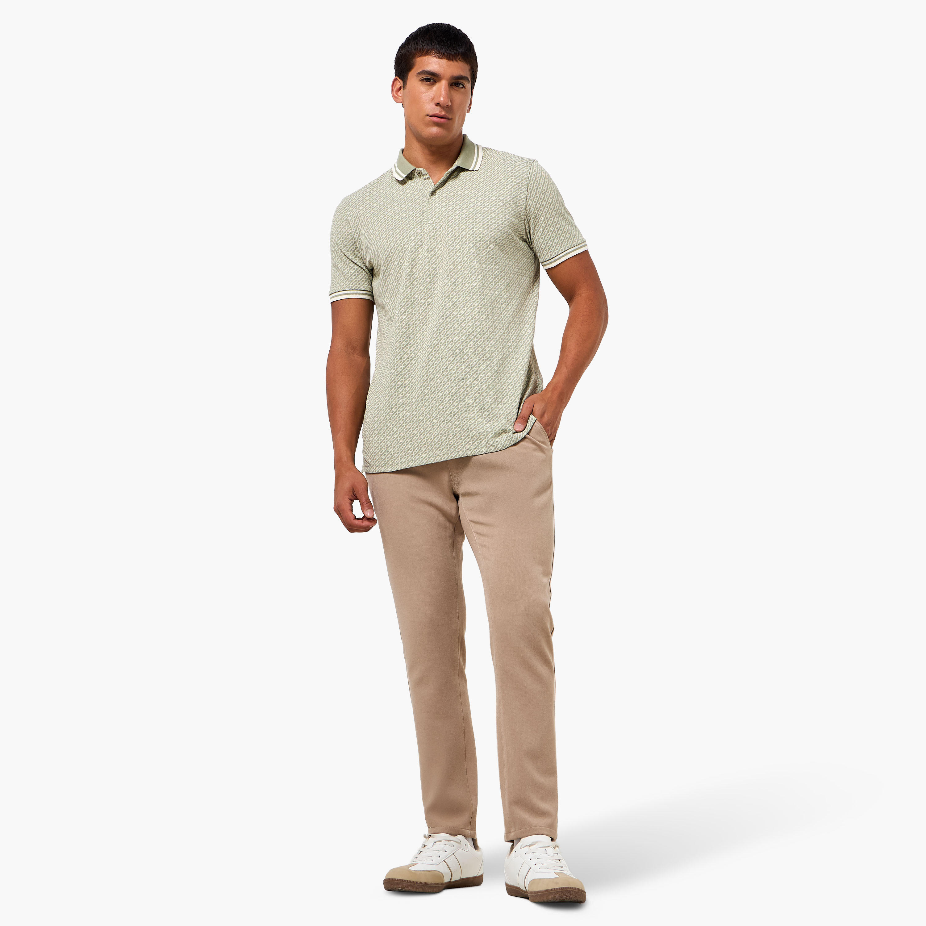 Men Short Sleeves Textured Polo T-shirt-men-clothing-tshirtsandpolos-polos-image-4