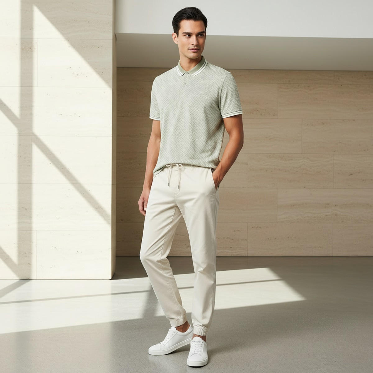 Men Short Sleeves Textured Polo T-shirt-men-clothing-tshirtsandpolos-polos-image-4