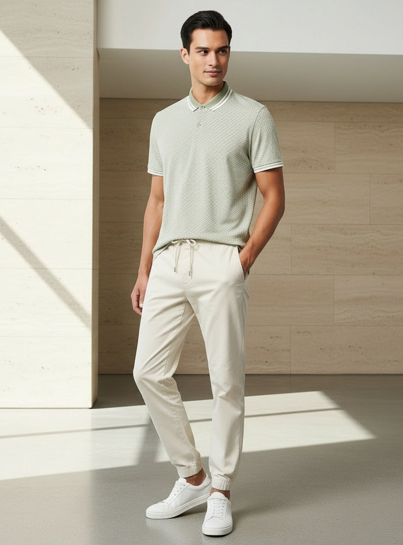 Men Short Sleeves Textured Polo T-shirt-men-clothing-tshirtsandpolos-polos-image-4